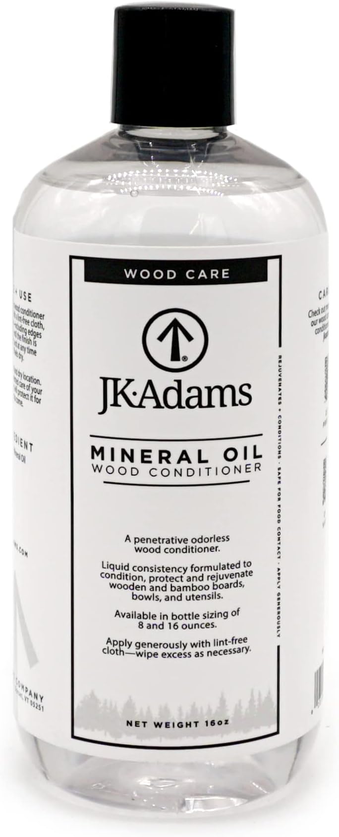 Cutting Board Butcher Block Care Mineral Oil 16 oz Wood Conditioner Cream, Clear