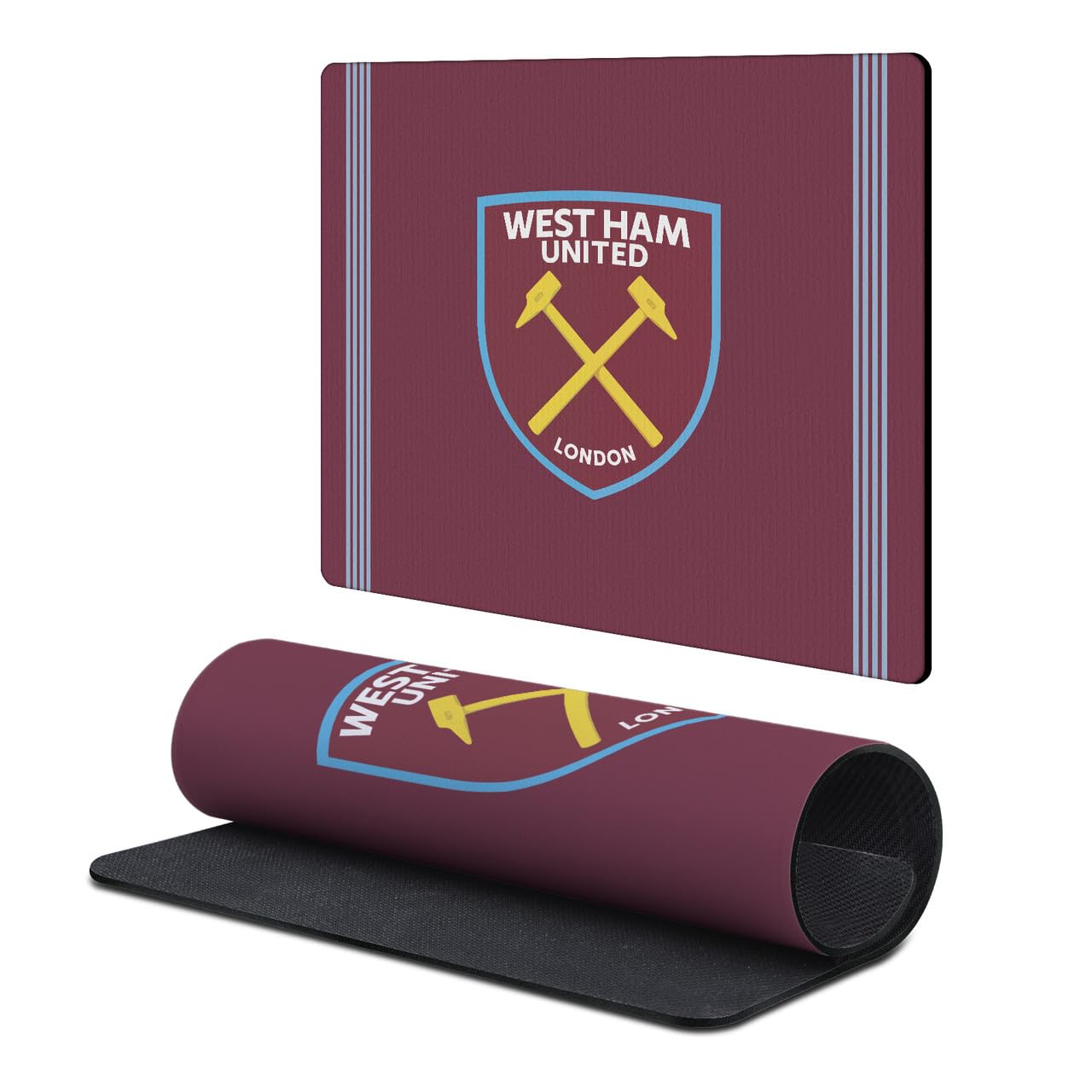 Head Case Designs Officially Licensed West Ham United FC Home 2025/26 Crest Kit 9.84 x 11.81 x 0.12 inches (250 x 300 mm) - S Gaming Office Desk PC Keyboard Mouse Mat Pad