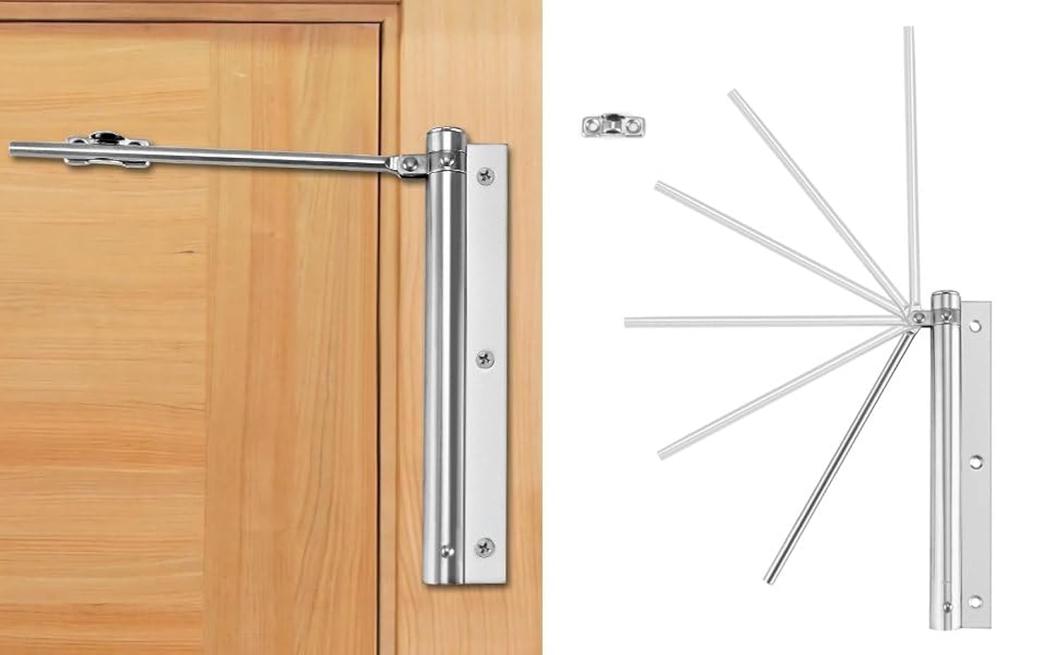Drofail Door Closers,Spring Door Closer,Adjustable Spring Door Closer Automatic Gate Closer Stainless Steel for Residential and Commercial, Home, Office, Hotel Door (B0CWKPHLL2) Amazon Price History, Amazon Price Tracker