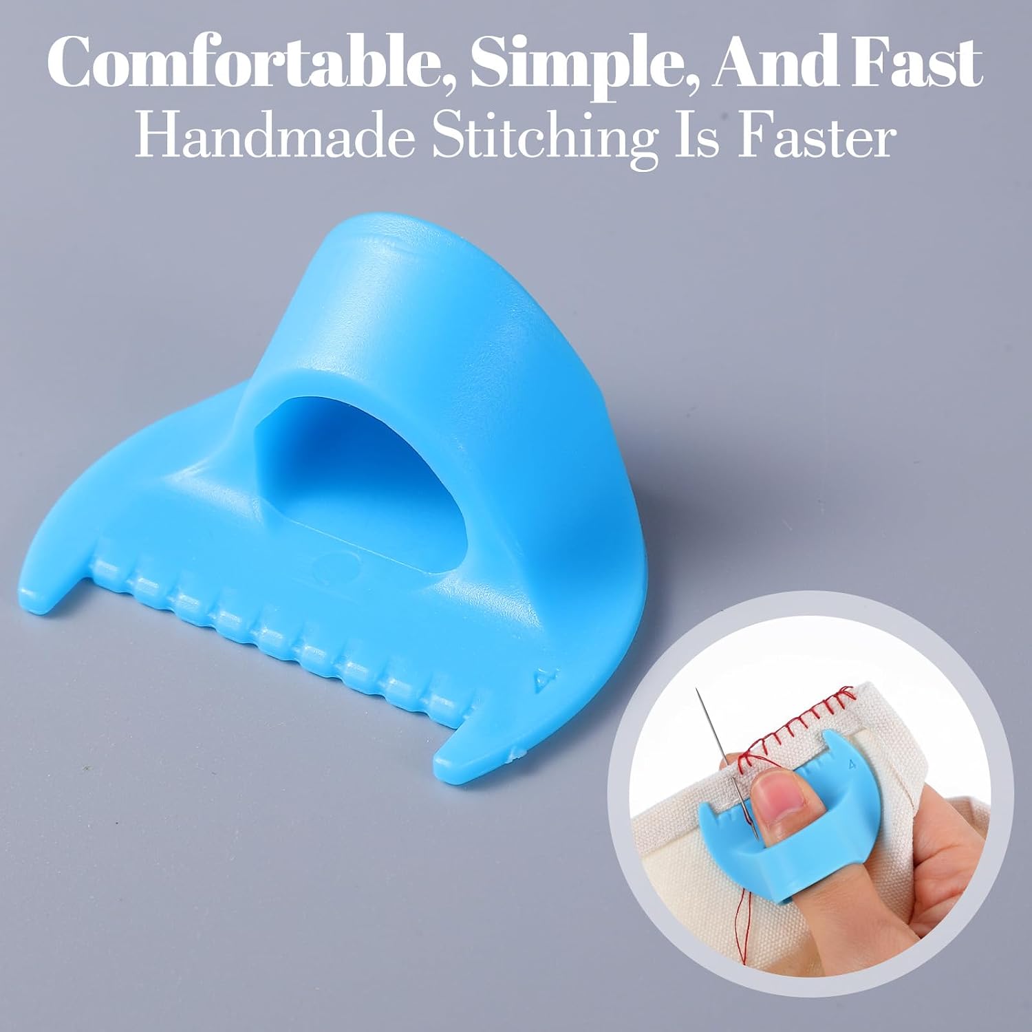LXUEJIE 4 Pcs Edge Stitch Lock & Sewing Gauge, Edge Sewing Locking Tool for Beginners and Seniors, Mini Sewings Finger Ruler for Even Stitches 4mm Needle Gauge Quilting Ruler Measuring Tool