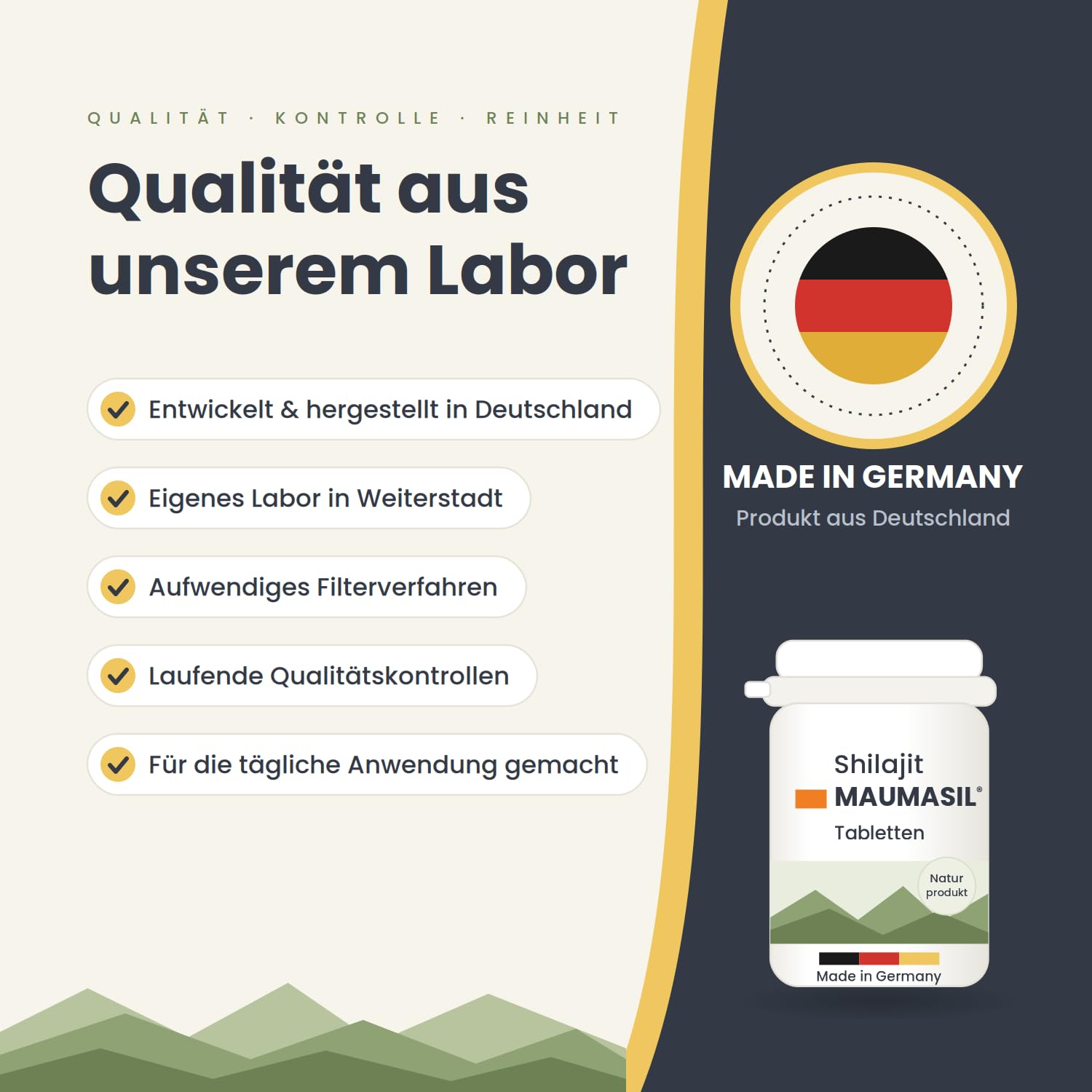 Mumijo Shilajit Tabletten – 100% reines, veganes Mumijo mit natürlichen Huminsäuren & Fulvinsäuren – ohne Magnesiumstearat & Zusatzstoffe – 60 Tabletten
