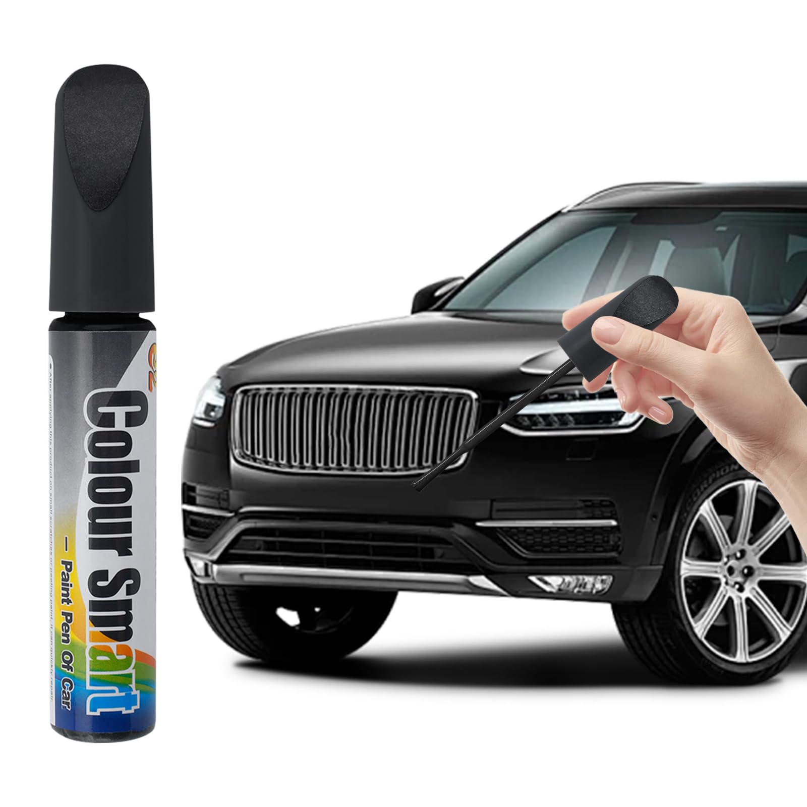VBGURR Car Paint Scratch Repair, Car Scratch Remover Pen, Touch Up Paint for Cars, Automotive Scratch Repair Pen for Automobile, Motorcycle, Boat paint refinishing (Black)