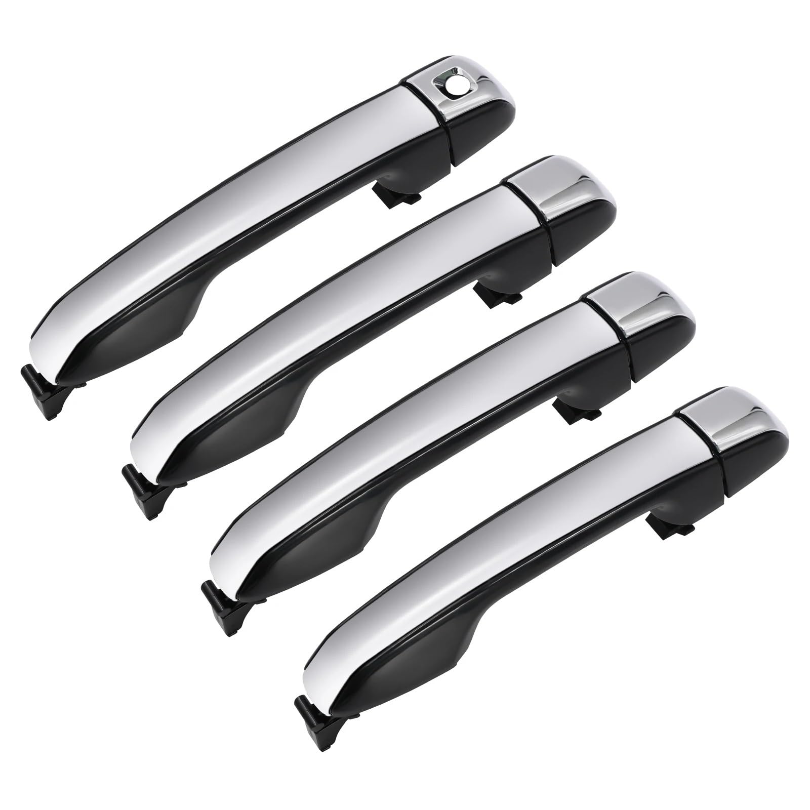OUVECR for Toyota for 4Runner 2010-2021 for Lexus for GX460 4 PCS Passenger Side Outside Door Handle 69210-60170 69250-60060 Car Outer Door Handle