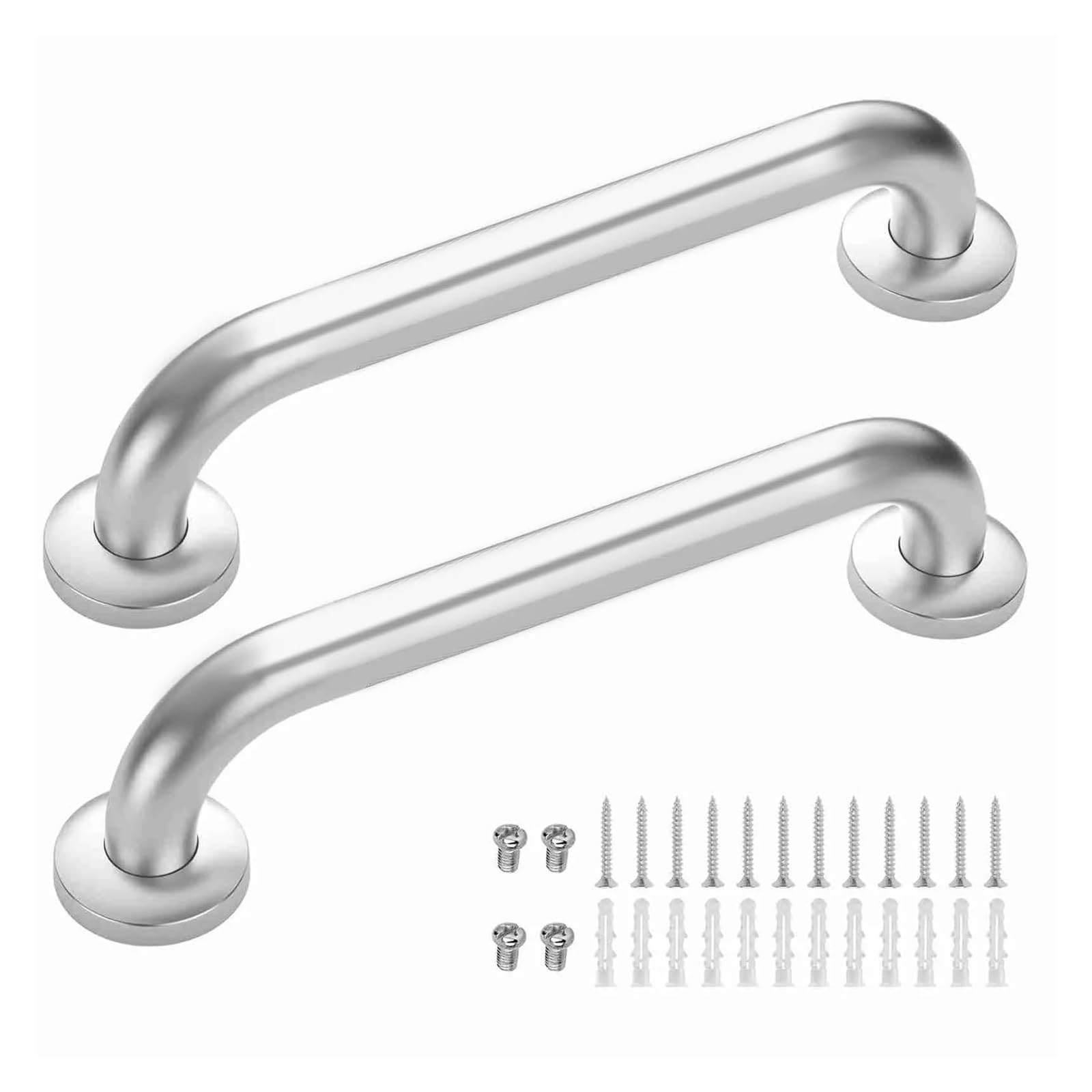 2 barras de apoyo for ducha 12 pulgadas, antideslizantes, acero inoxidable, for baño Para ducharse