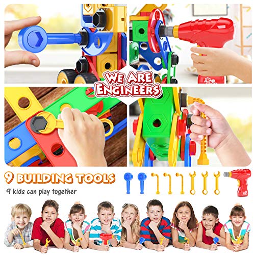 image for Jasonwell STEM Toys Building Blocks - 168 PCS Educational Construction