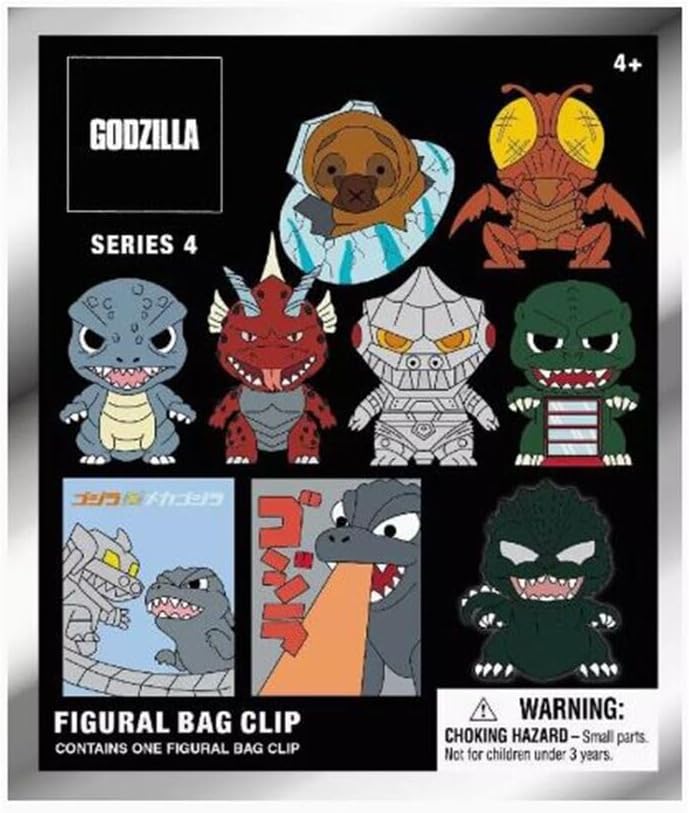 Monogram Godzilla Figural Bag Clip Keychain OR Poster Blind Bag Series 4-1 Unit