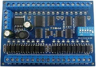Pasotim DC 12V 24V 16 Input 16 Output RS485 Remote Control Switch PLC IO Expansion Board Modbus RTU Module, Only Board