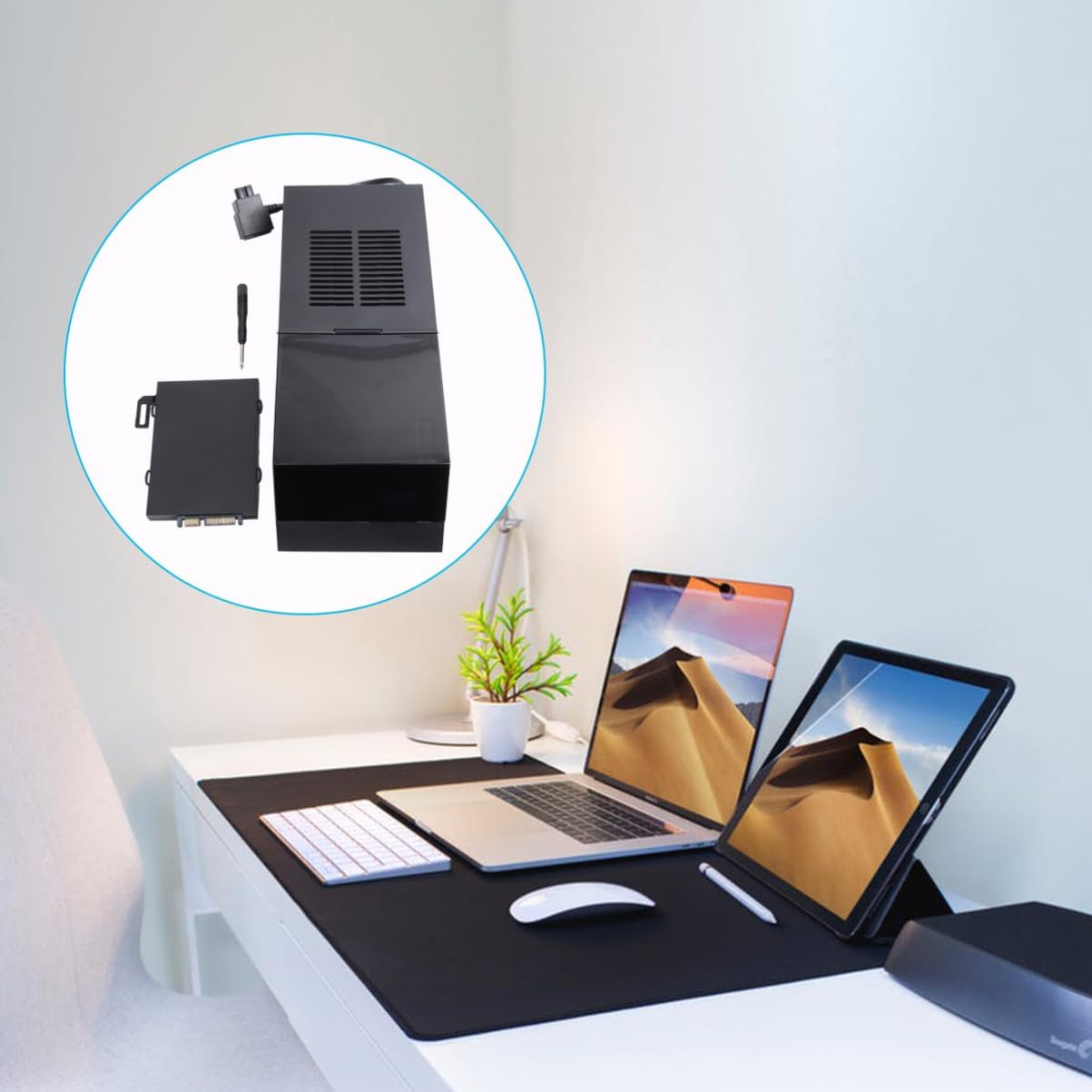 Hard Drive Enclosure for Easy to Use Box Enclosure Case 3.5 Hard-Disk Box Lightweight Portable