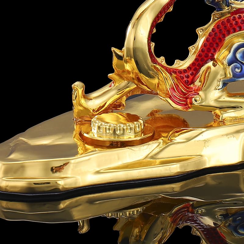 Amazon.co.jp: generic 辰年 龍神 風水黄金龍 五本爪 開運祈願 竜 強運