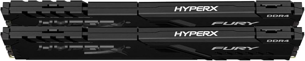 HyperX Fury, 32GB Dual Channel (2 x 16GB) DDR4-3200MHz DIMM Black XMP CL16 Desktop Memory thumbnail 3