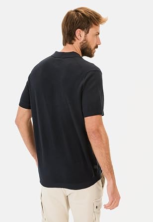 camel active Men's Basic Piqué Polo T-Shirt Made of Pure Cotton