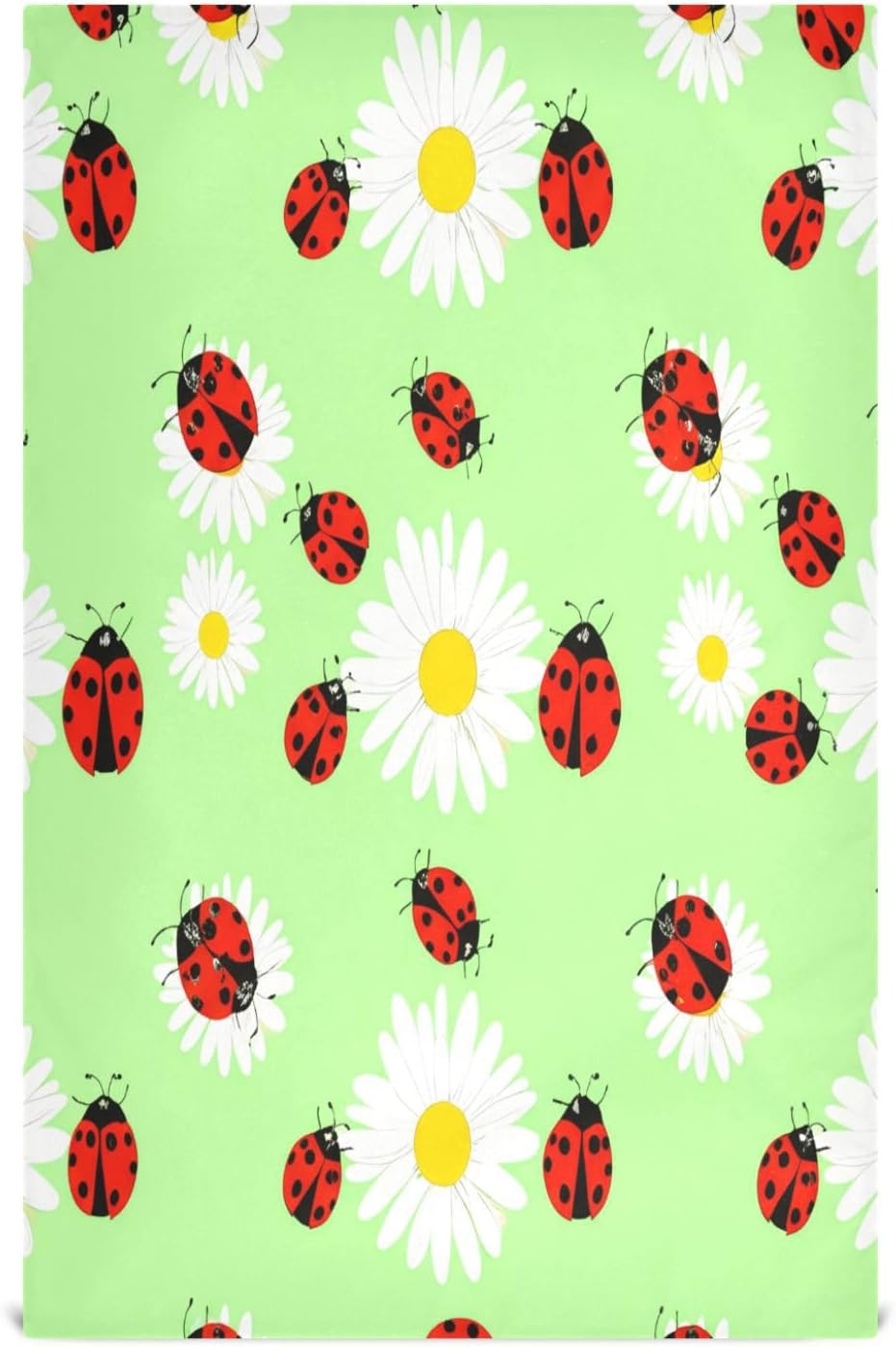 YETTASBIN Ladybugs Kitchen Dish Towel 4 Pack, Soft Absorbent Dishcloths Reusable Hand Towel Washable Tea Towels for Home Kitchen Bar Table Decor, 28 x 18 Inch