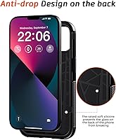 Vista 7 de Diverbox Funda para iPhone 13 [compatible con MagSafe] [con protector de pantalla] [a prueba de golpes] [a prueba de caídas] Funda de protección