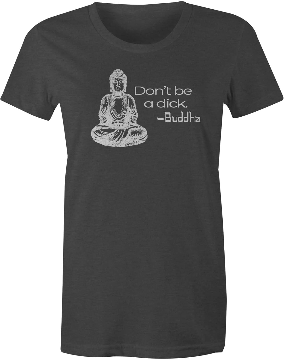 9 Crowns Tees Men's Zen Get Woke Graphic Shirt X-Small Don't Juniors Charcoal