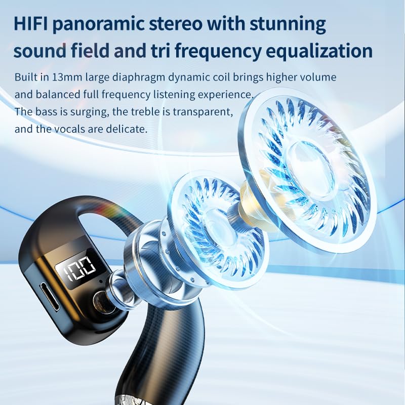 Auricular Bluetooth On Ear inalámbrico ligero con audio direccional miniatura 6
