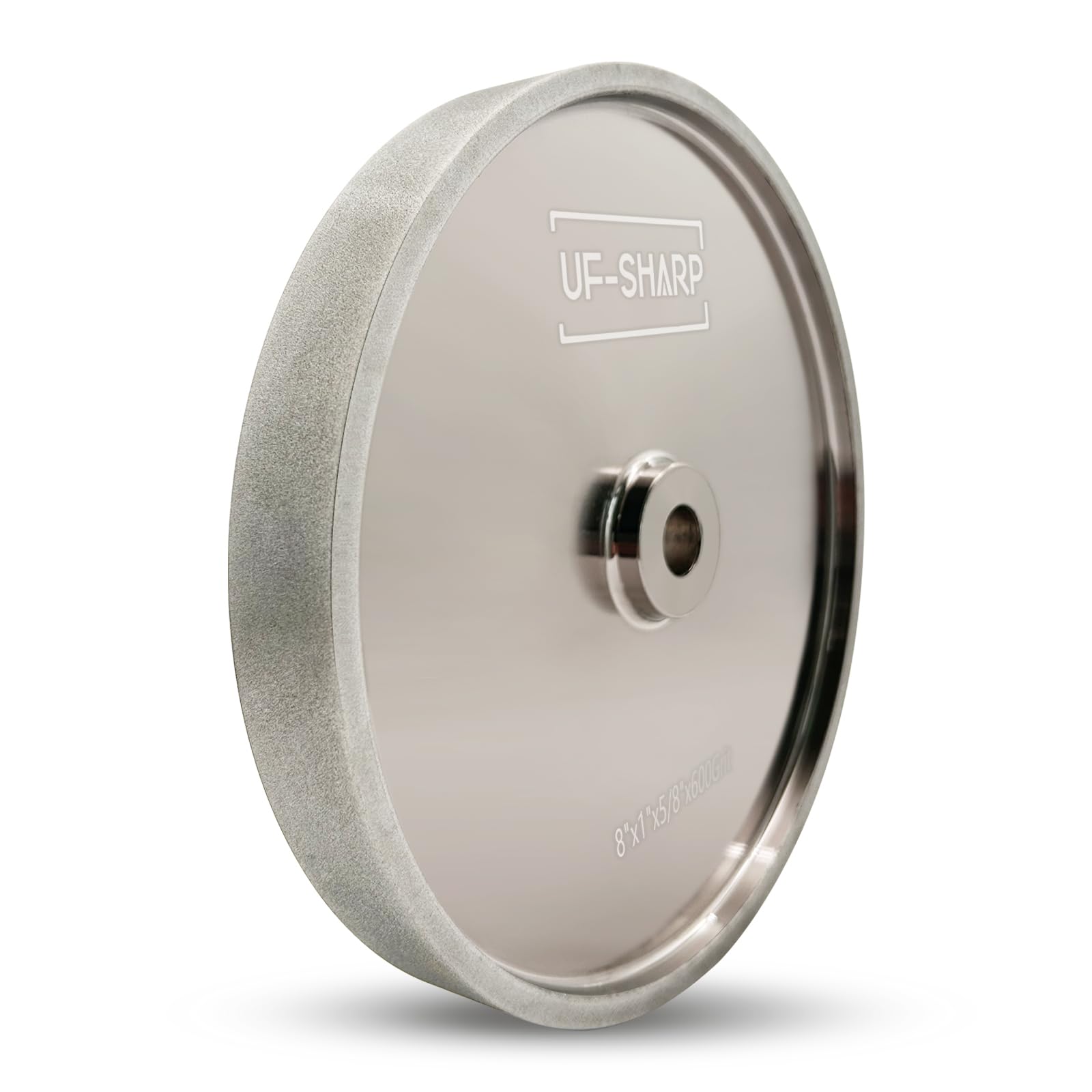 CBN tarcza szlifierska 20 cm ziarnistość 600, szerokość 2,5 cm, trzpień 5/8 cala, odpowiednia do wszystkich rodzajów szlifierek stołowych 20 cm (ziarnistość 600)