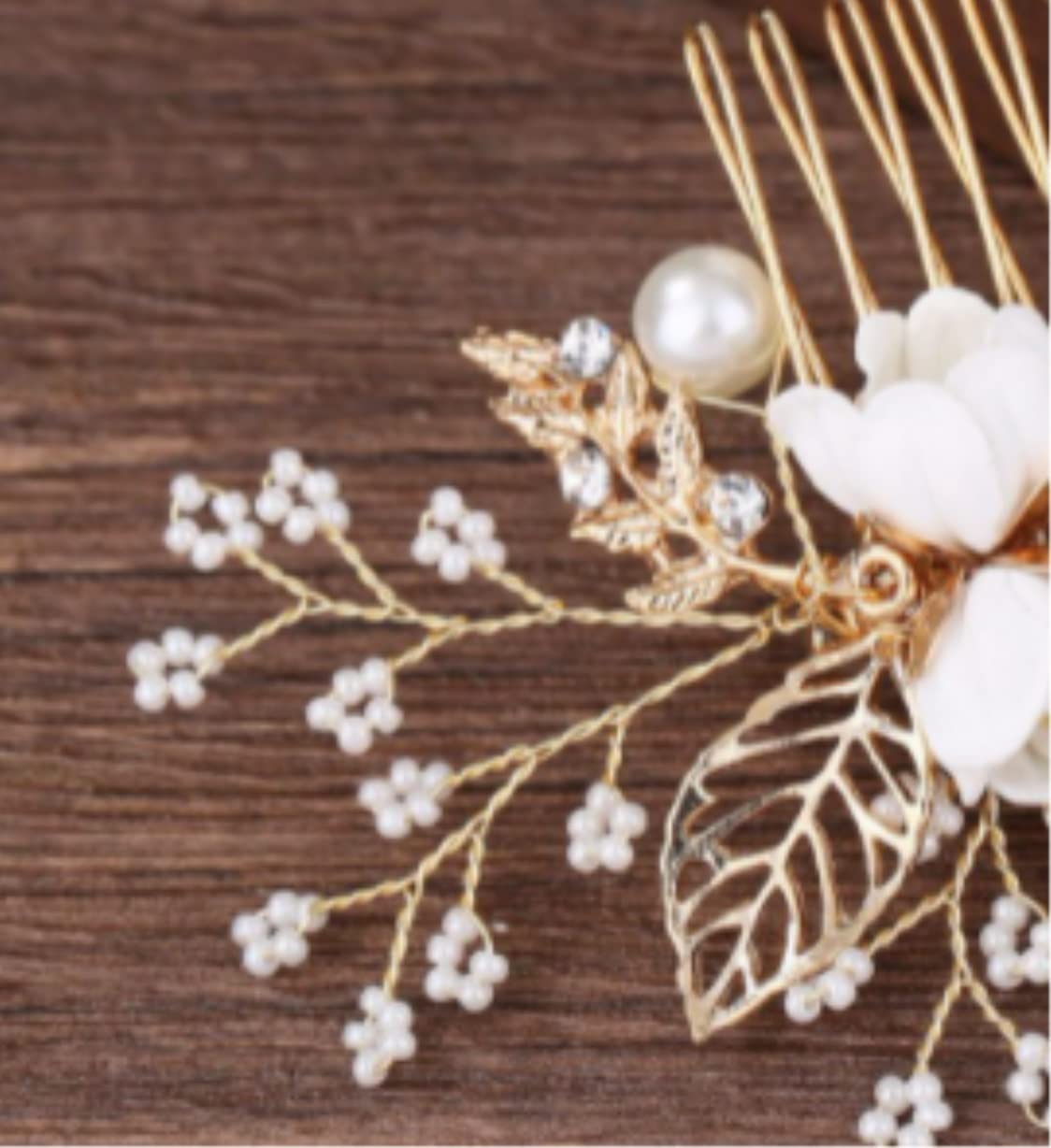 Grzebień do Włosów Wesele Grzebień do włosów Brides Czerwone Kwiaty Cyrkonie Boczny Grzebień Do Włosów Ślubne Akcesoria Do Włosów Klip Grzebień Chluba Grzebienie Boczne do Włosów na Bal (Blue : Blu,