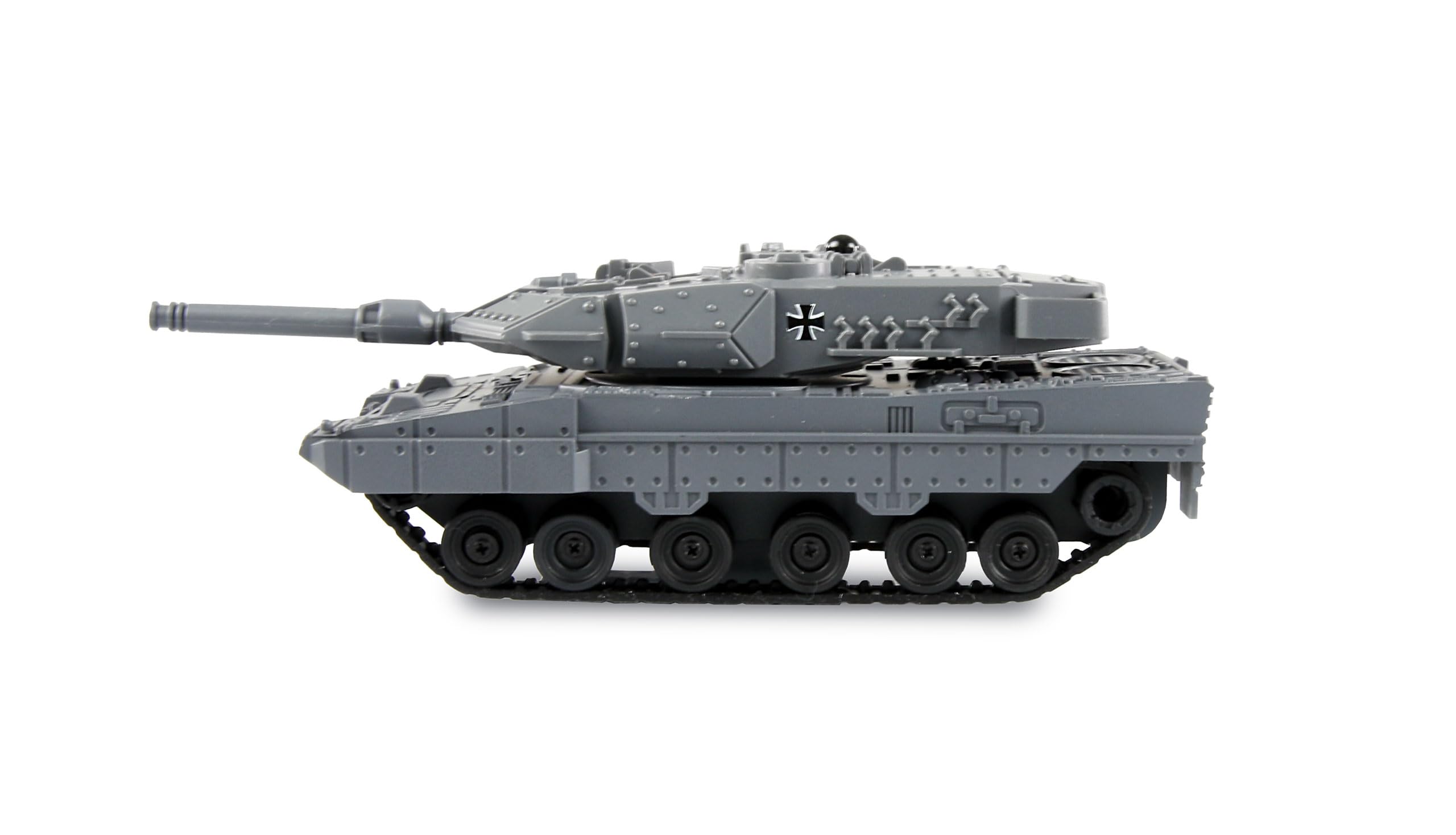Amewi RC Leopard II - Minitanque con función de batería por Infrarrojos (Mando a Distancia, 1:72, niños a Partir de 8 años), Color Gris