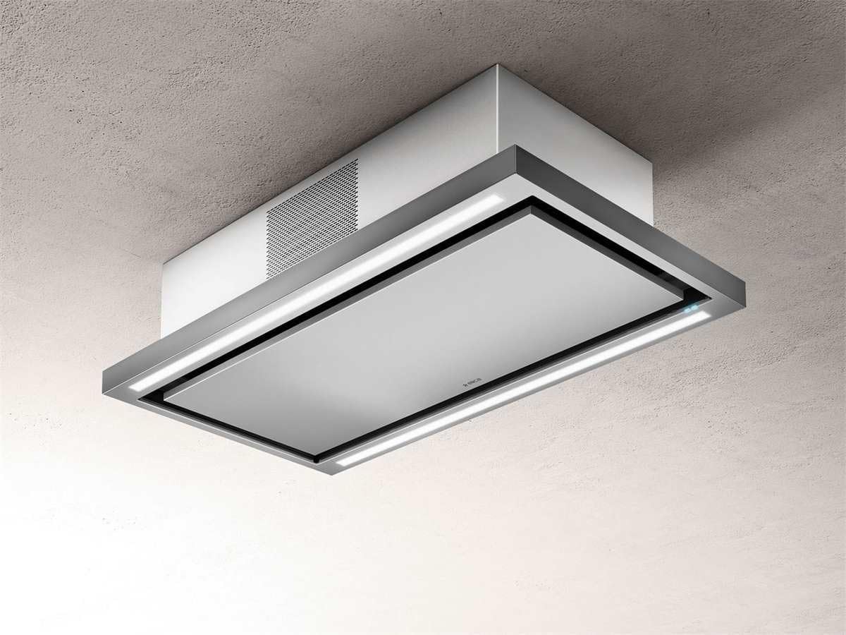 Elica Cloud 7 - Cappa aspirante a soffitto, 90 cm, in acciaio INOX