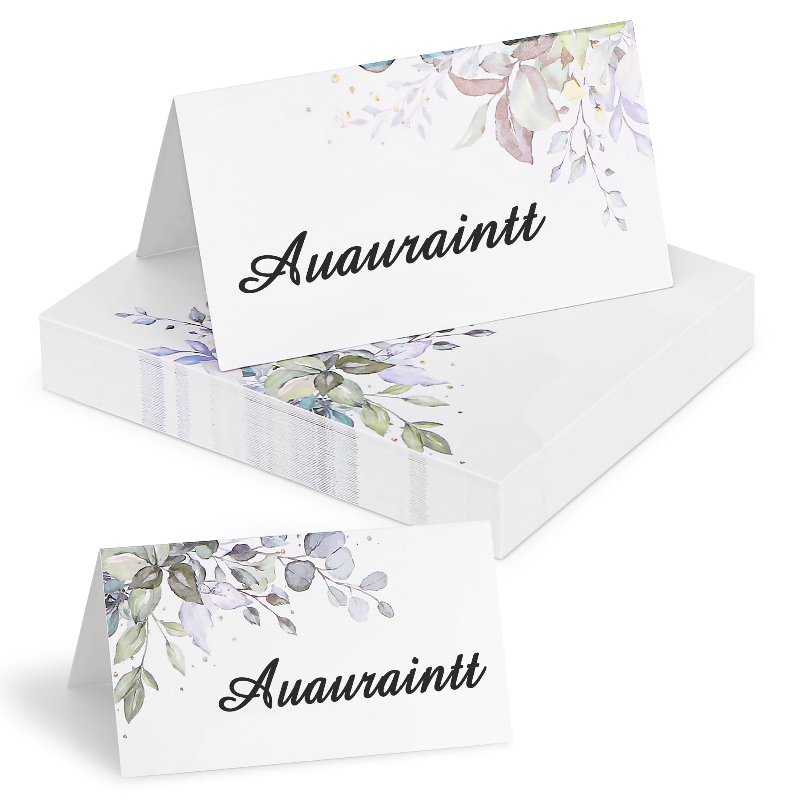 50 piezas tarjetas personalizadas, Tarjeta de Mesa de Nombre Plegable Tarjeta, Tarjetas de Lugar, Tarjetas de Asiento, Tarjetas de Mesa Blanco, Para Boda Comunión Cumpleaños Festival Fiesta Bautizo