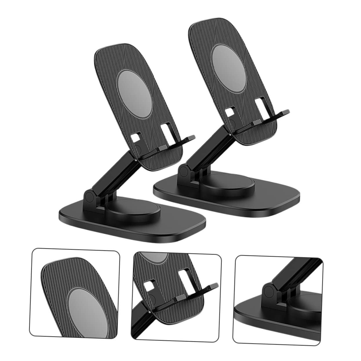 LABRIMP 2pezzi Supporto Per Telefono e Tablet Da Scrivania Rotante Design Per Smartphone e Dispositivi Portatili