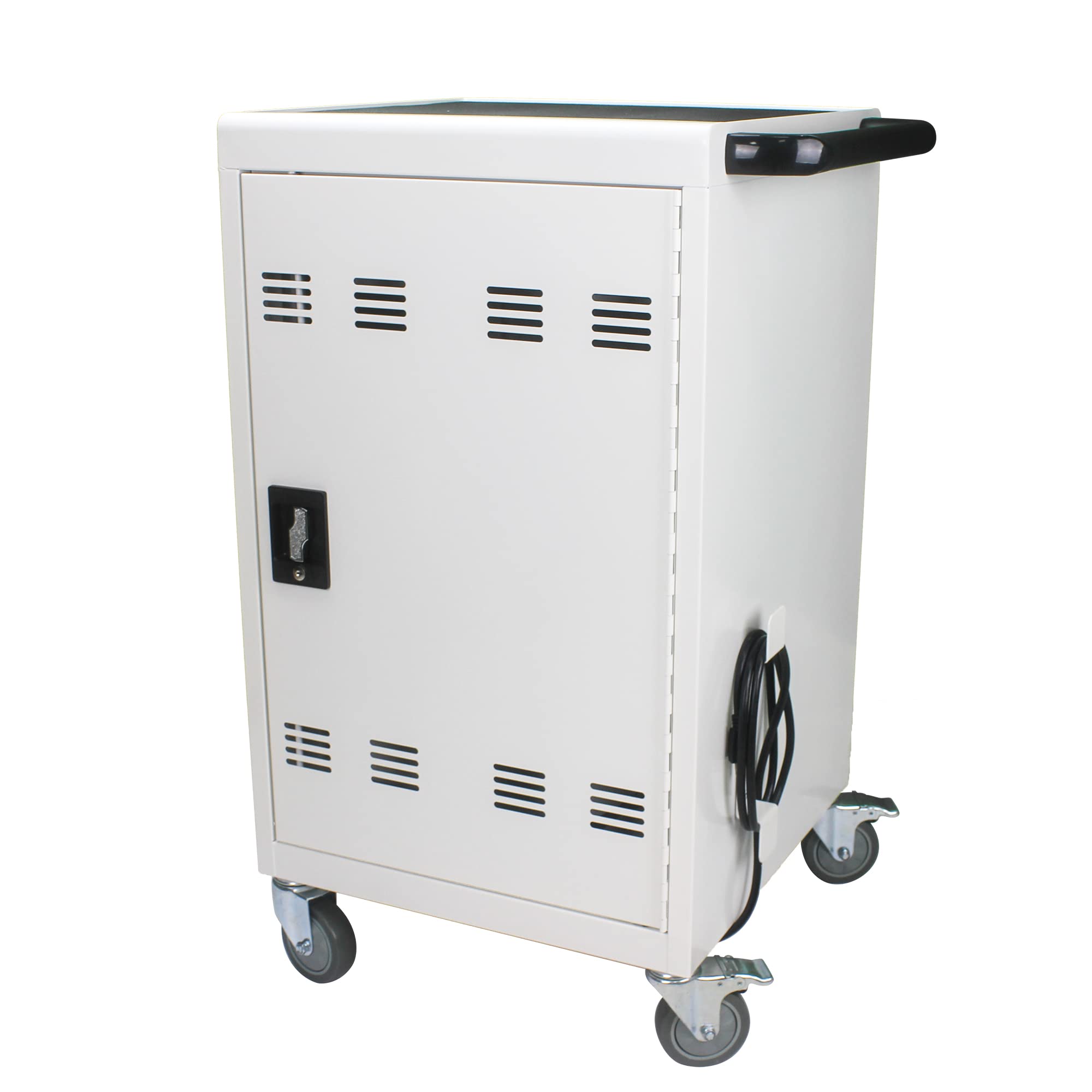35-Device Mobile Charging Station for Tablet, Laptop, with Charging Port Screen Size Up to 16.3", Suitable for Office, Classroom, Antique White