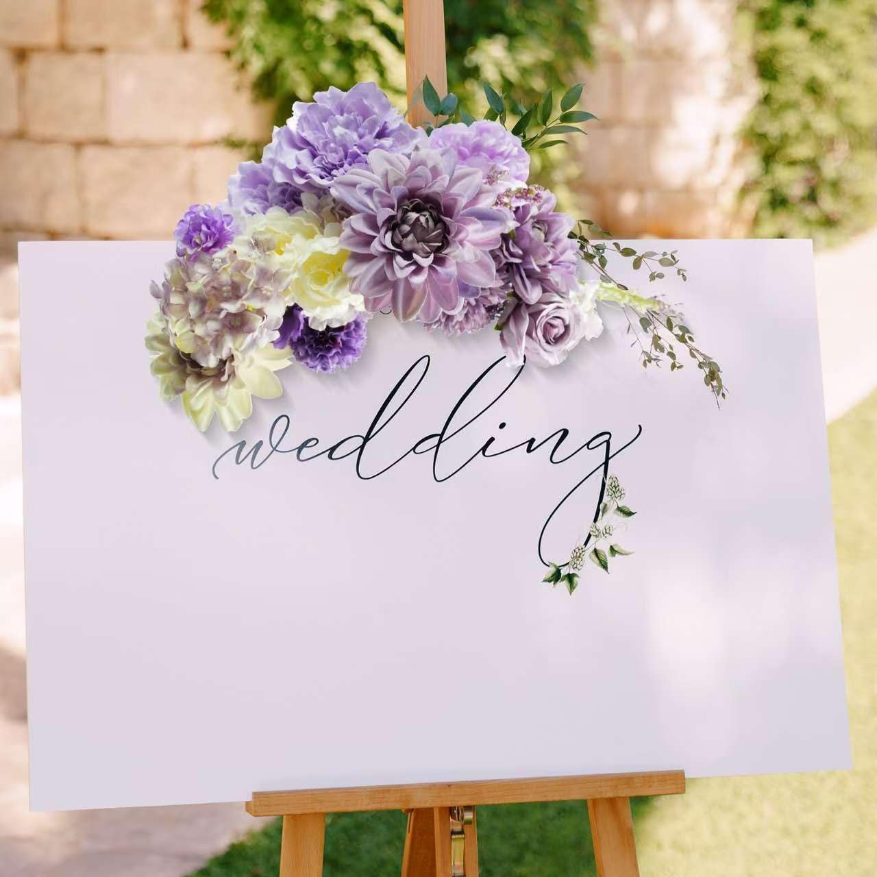 Purple Silk Flowers, Artificial Flower Combo Box Set with Stems for Bridal Wedding Bouquets, Table Centerpieces Decor, Floral Arrangement Home Decor - Image 6