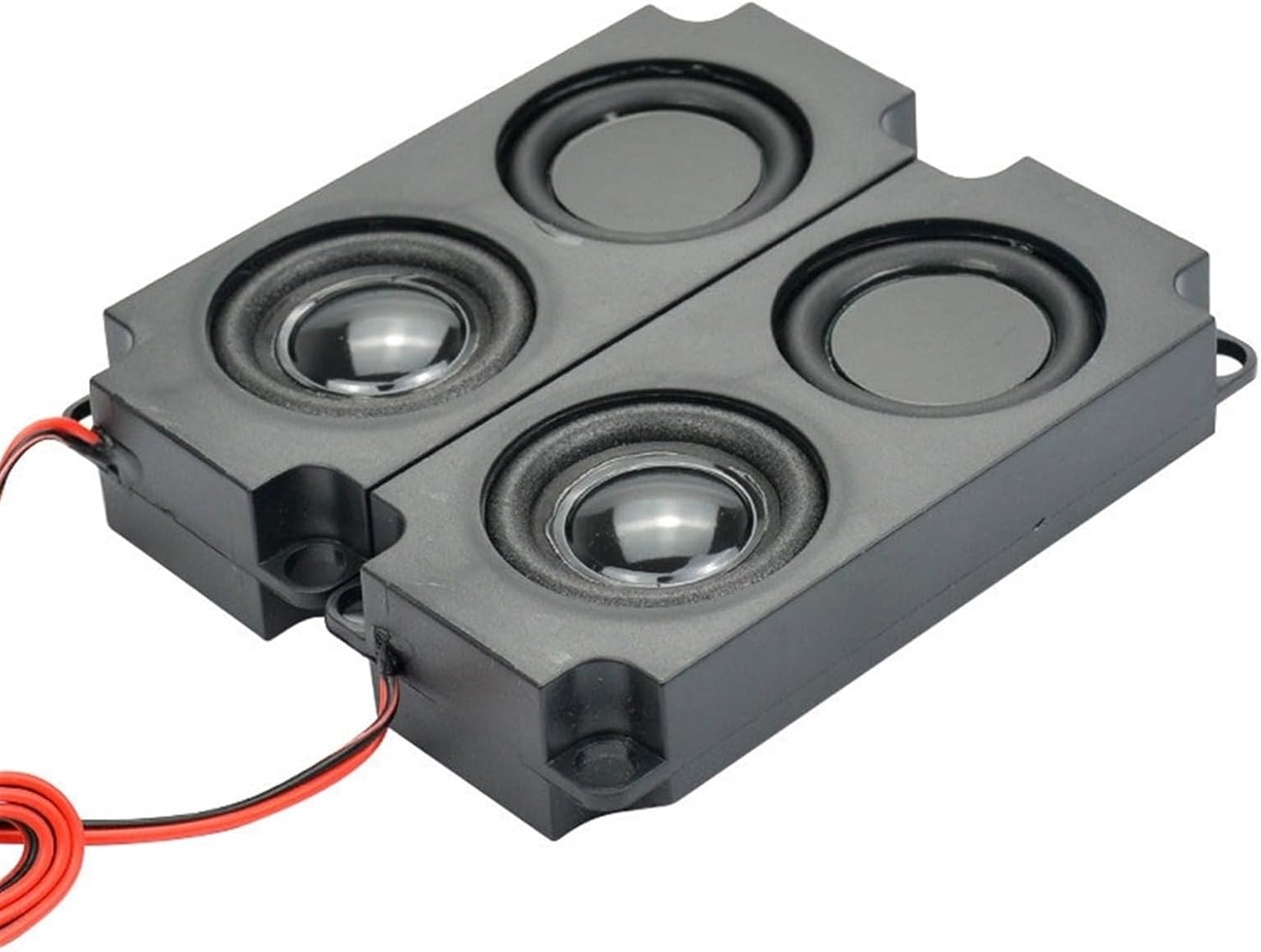 2Pcs Audio Portable Speakers 10045 LED TV Speaker 8 Ohm 5W Double Diaphragm Bass Computer Speaker DIY for Home Theater