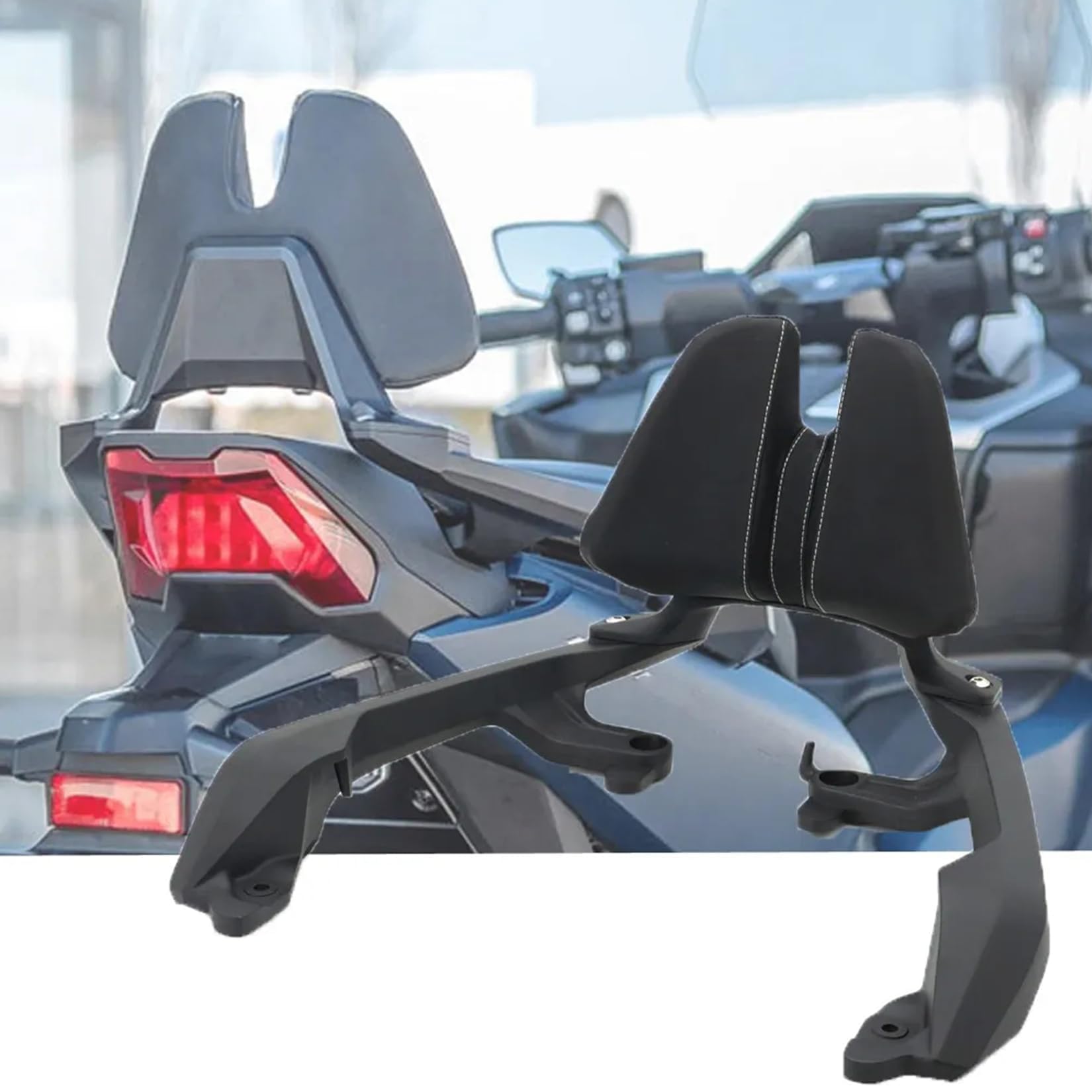 Poduszka na oparcie pasażera do motocykla Sissy Bar do X-ADV 750 Forza 750 NC 750 2021 2022 2023 2024 2025 PSLER, łatwo zdejmowana poduszka na oparcie tylne