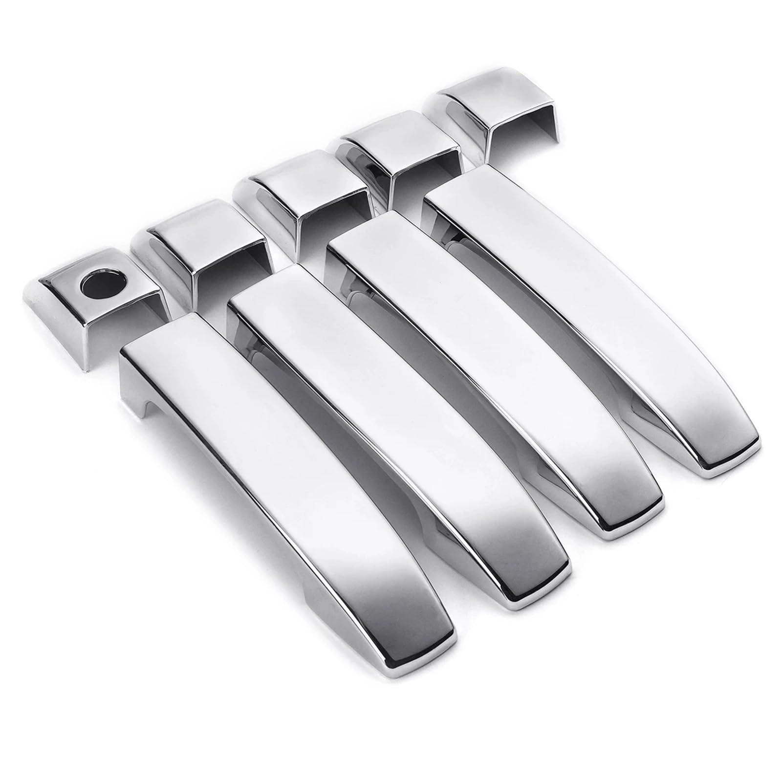 RDWSPLI Exterior Handle Shell Compatible with Range for Rover for L322 2002 2003 2004 2005 2006-2013 4 Door Handle Covers 9Pcs Set ABS Chrome