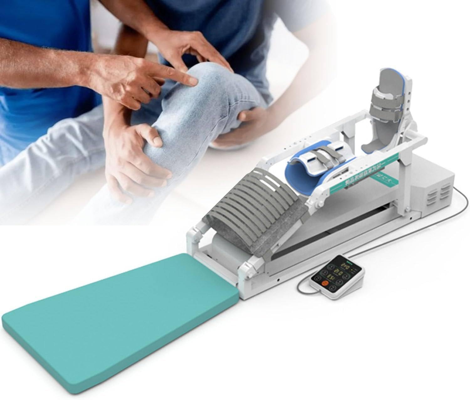 YXZYFPP Adjustable Electric Knee CPM Machine for Ankle Rehabilitation, 140° Flexion & Extension Trainer for Post-Fracture Recovery and Limb Mobility Improvement