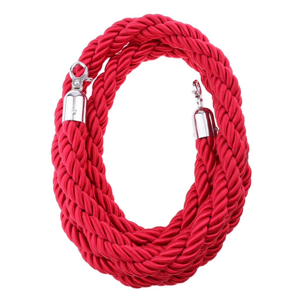 Nylon Handlaufseil Absperrseil 32mm, Rot, 2m