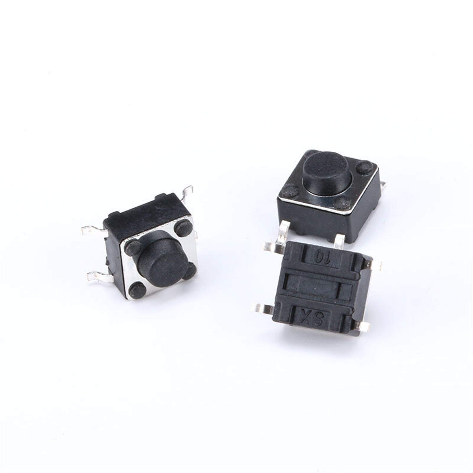 Pièces/pcs. 10 X Bouton-Poussoir Interrupteur/Tact Switch (6mm X 6mm) 9 Mm 4 Pins SMD, Tête Ronde #A1827 Pièces/pcs. 10 X Bouton-Poussoir Interrupteur/Tact Switch (6mm X 6mm) 9 Mm 4 Pins SMD, Tête Ronde #A1827