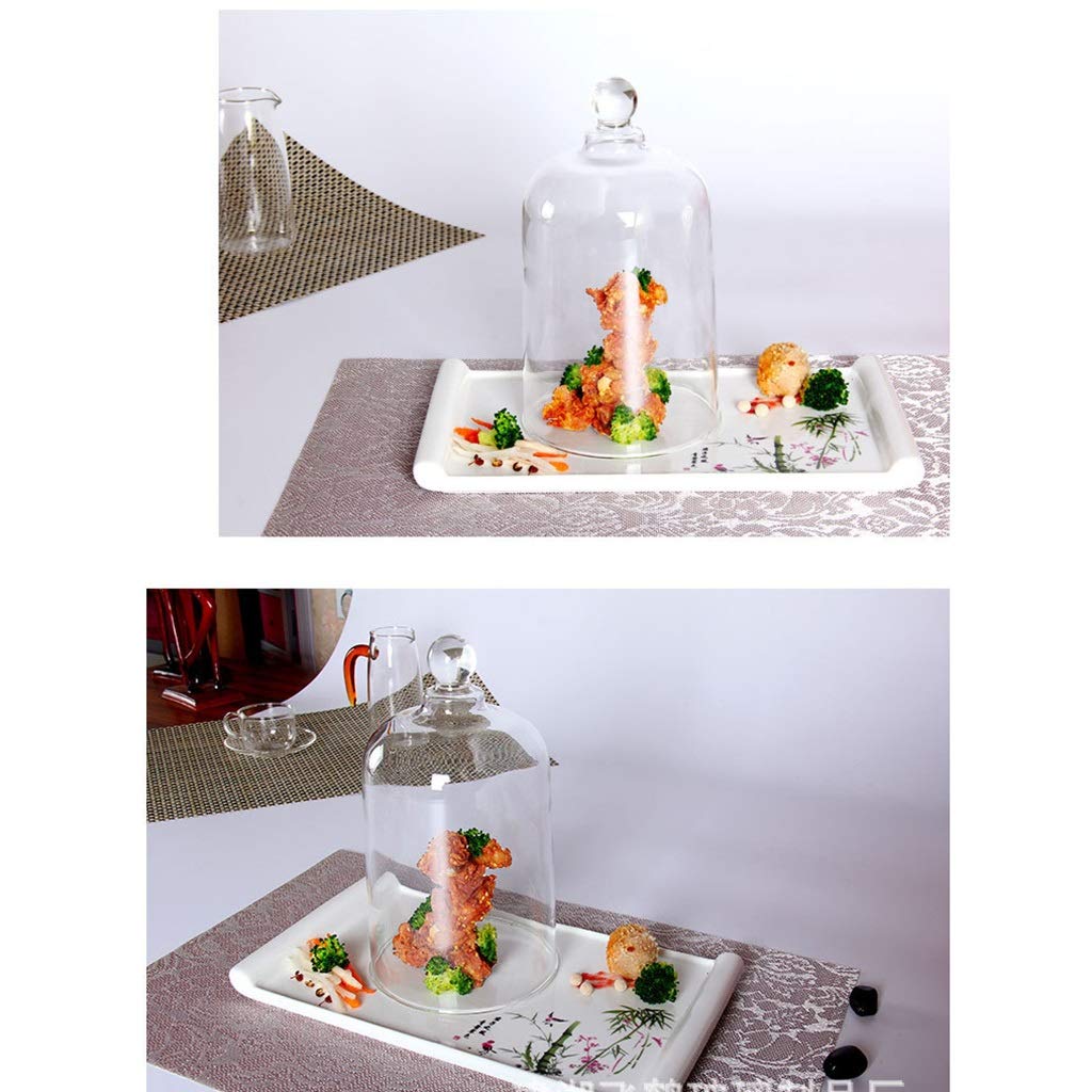 Smoking Dome Cover For Food & Drinks - Glass Cloche For Smoke Infuser, Cocktail Smoker