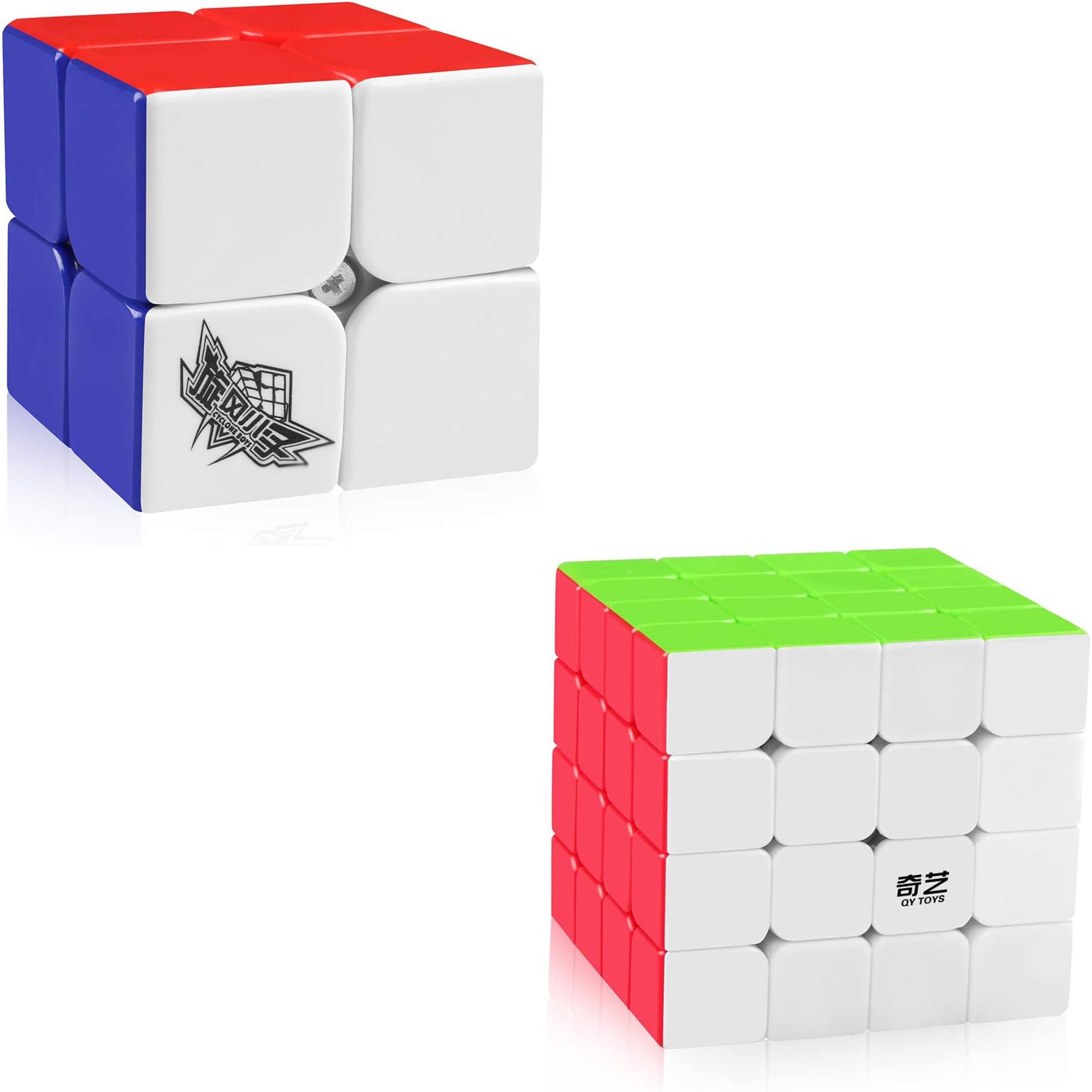 D-FantiX Cyclone Boys 2x2 Speed Cube & QYTOYS Qiyuan S 4x4 Speed Cube