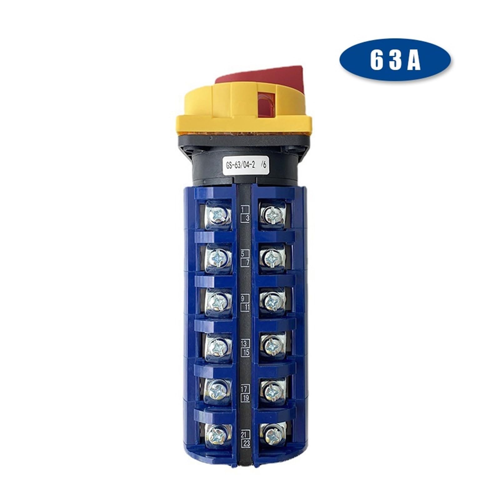 Interruptor de Leva de reinicio de 3 Posiciones, 690 V, 63 A, 6 Polos, con candado, interruptores giratorios de conmutación, Encendido-Apagado-Encendido, YMW26GS, LW26-63/6GS