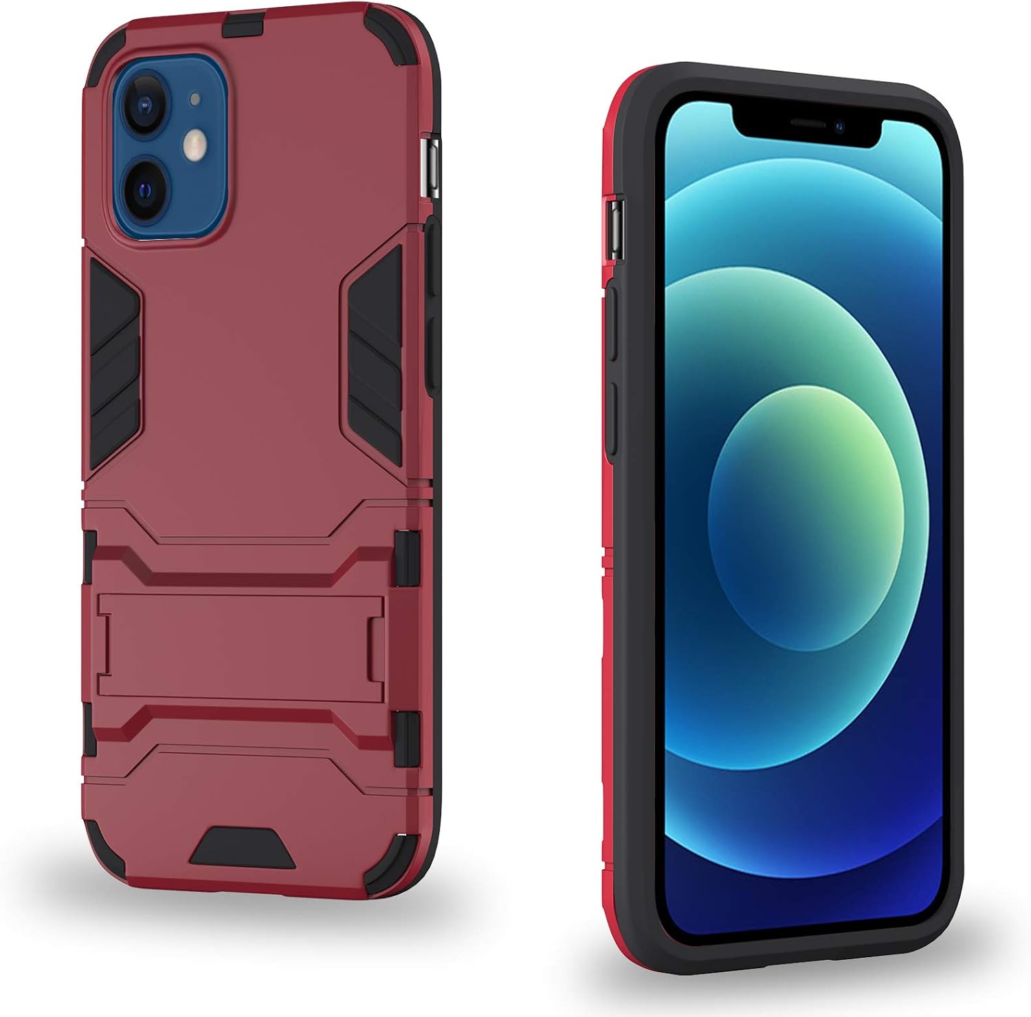 Amazon Topace For Iphone 12 Mini ケース Iphone12mini 対応 保護フレーム アイアンマン見た目 二重構造 スタンド機能付き 超耐磨 最軽量 米軍mil規格クリア 落下 衝撃 吸収 スマートフォンケース Iphone 5 4インチ 対応 レッド Topace ケース カバー