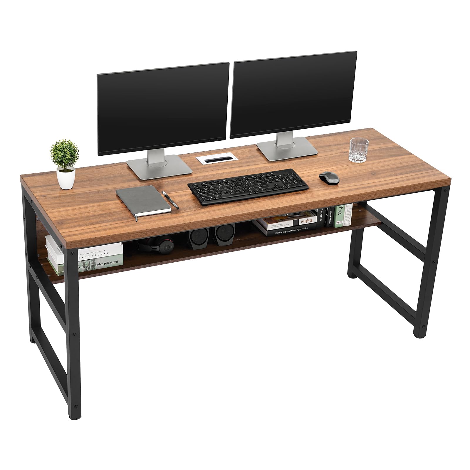 PLEX　Obsidian Black　T780H-2ALCJP12 Amazon.com: TOPSKY Computer Desk with Bookshelf/Metal Hole