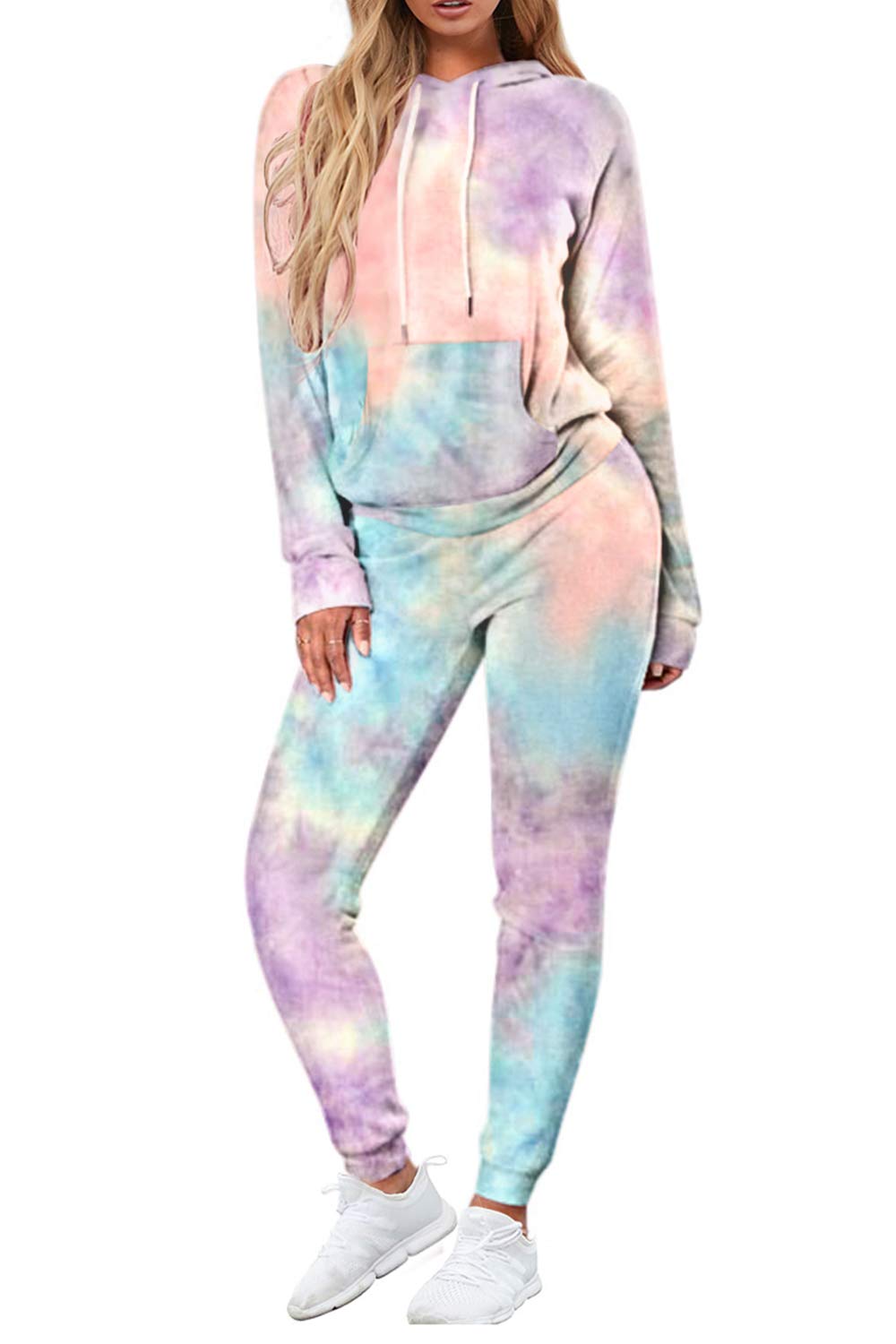 Sweatpants For Women FUPHINE Women's Tie Dye Jogger Outfit
