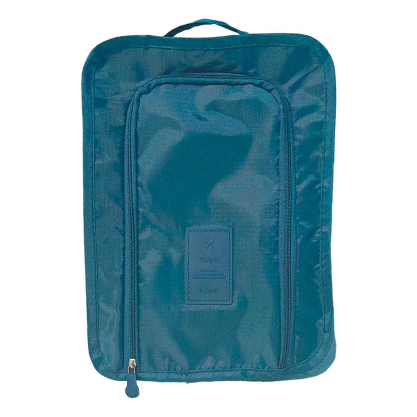 Huanging Blue Multipurpose Travel Shoe Organiser Waterproof Polyester Carryall With Separate Compartments For Gym Essential