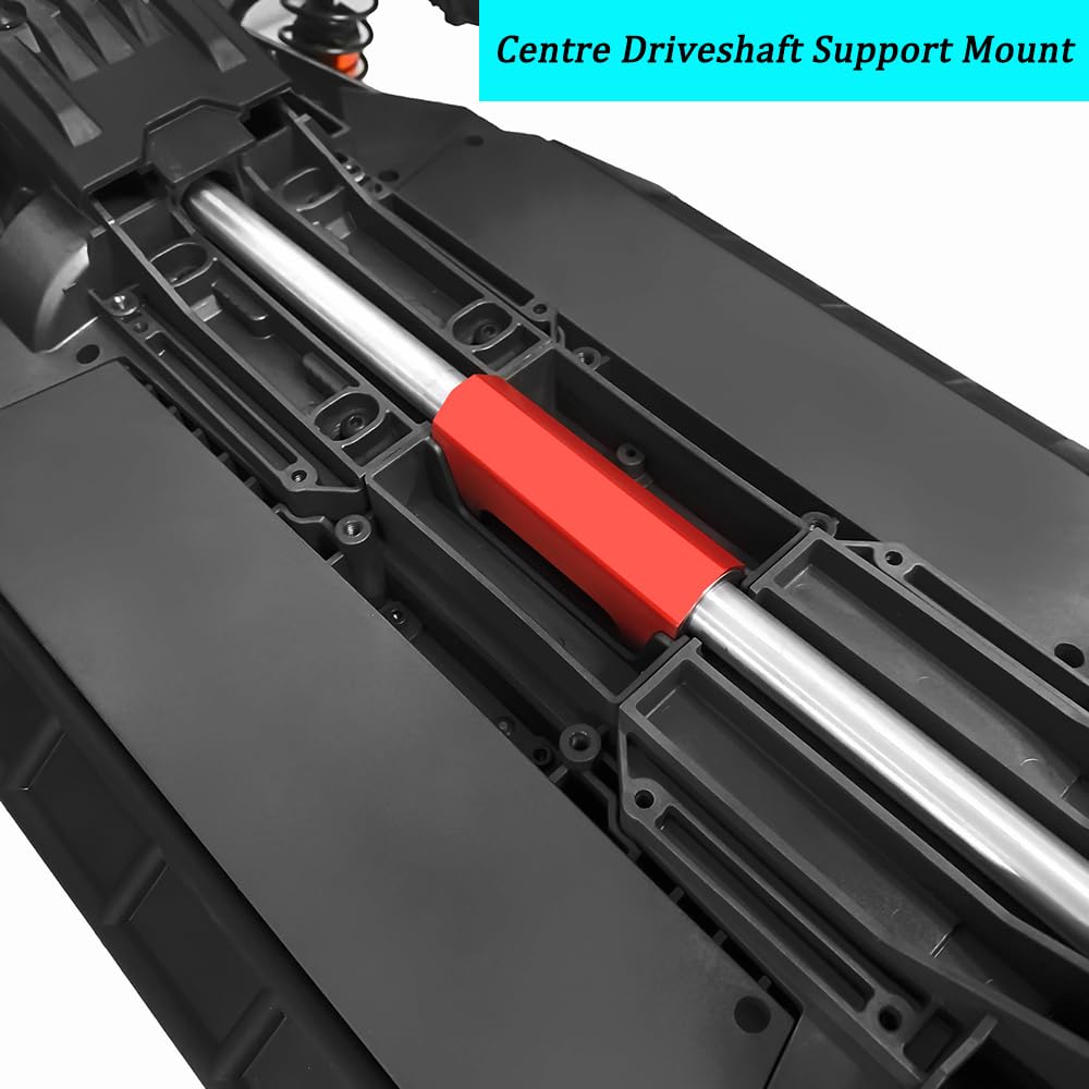 MORLORDY RC Driveshaft Support Basher Block with 2 Bearings for 1/5 X-MAXX 6S 8S RC Car Truck Upgrade Part (Black)