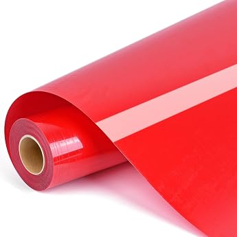 IModeur Plotter Film Textile Red - 30.5 x 400 cm Flex Film Plotter Textile Red for Silhouette Cameo Clothing Hats Trousers Other Fabrics