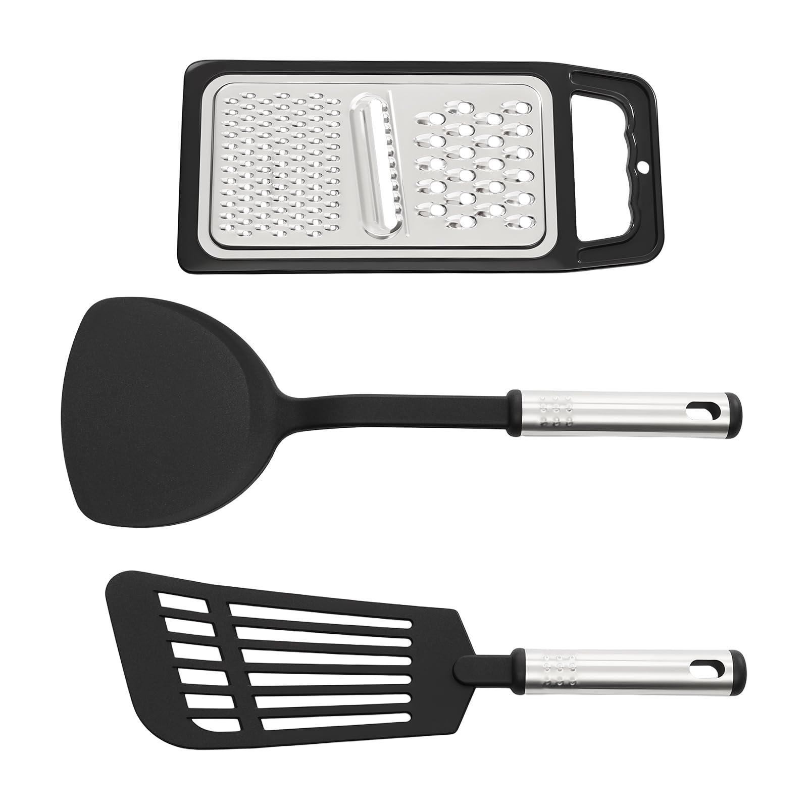 40 Pcs Nylon Stainless Steel Kitchen Utensils - Heat Resistant Kitchen Utensils Suitable for Family Kitchens, Restaurants, Hotels