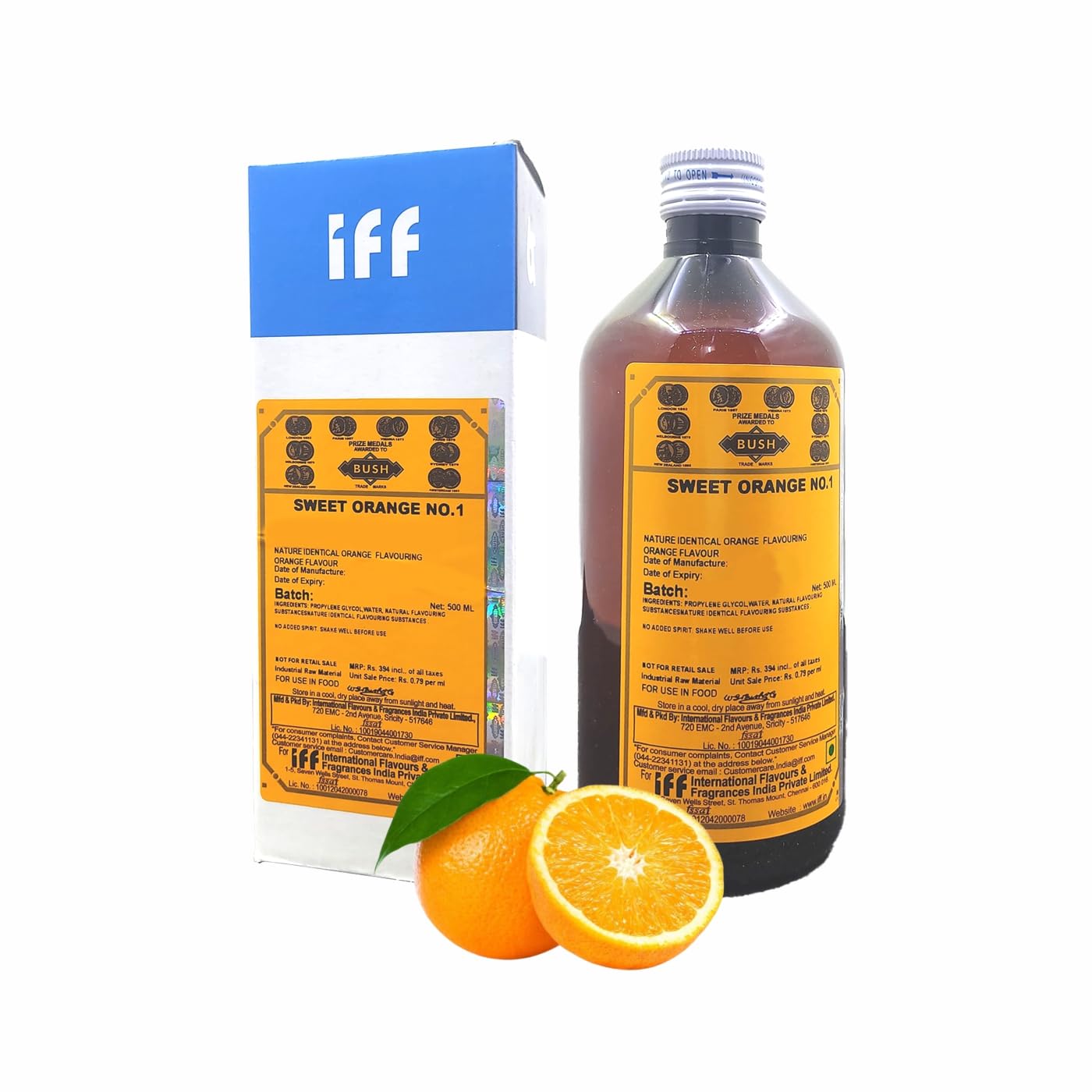 IFF Sweet Orange No.1 Flavour/Essence (Used in Ice Creams, Cakes, Chocolates, Jams, Jellies, Sweets, Marzipan, Confectioneries, Cookies, Sherberts, Milkshakes etc)- 500 ML Pack (B0CJVGRH94) Amazon Price History, Amazon Price Tracker