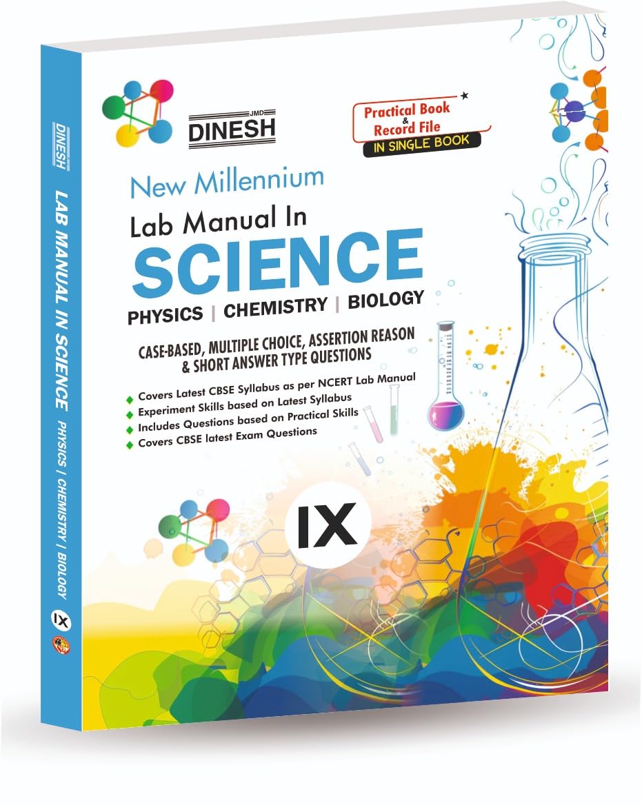 DINESH New Millennium Class 9 Science Lab Manual (2025-26) | Case