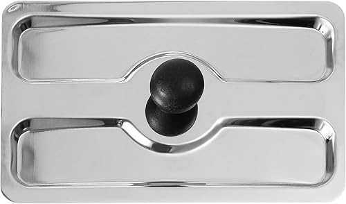 LIFKOME Cubiertas de polvo de tostadora de metal para máquina de pan eléctrica de acero inoxidable, cubiertas superiores para tostadora, accesorios