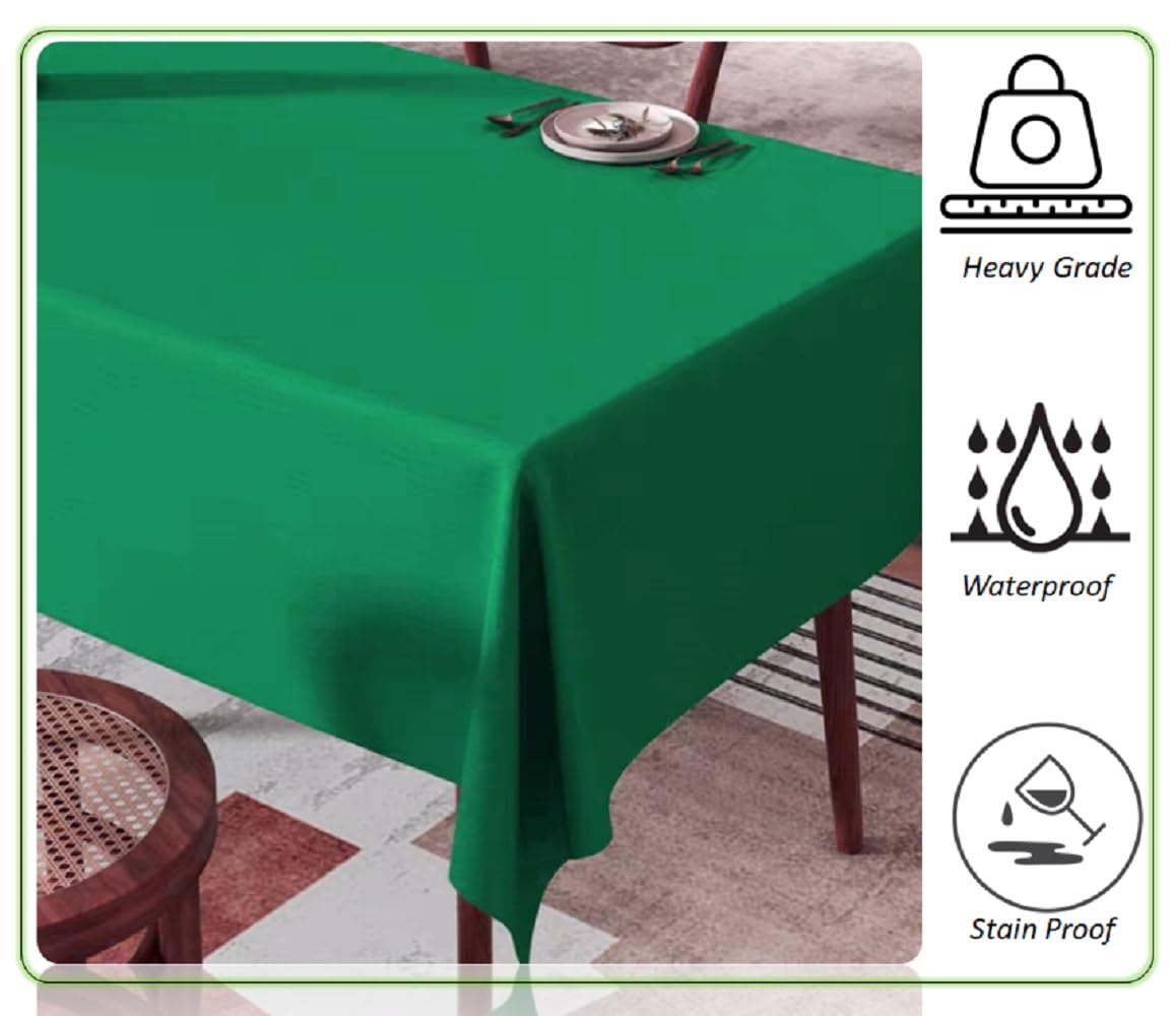 Olivia Rocco Waterproof Table Cloths Wipe Clean Tablecloth Rectangular Picnic Mat Stain Resistant Wipeable Tablecloths Polyester Washable Table Cover for Kitchen Dining Outdoor 145x200cm - Image 2