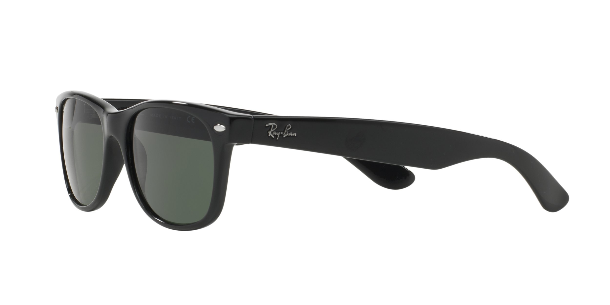 Ray-Ban RB2132 Sonnenbrille New Wayfarer Gr. 55 mm, Grüne Linse Ansicht 4