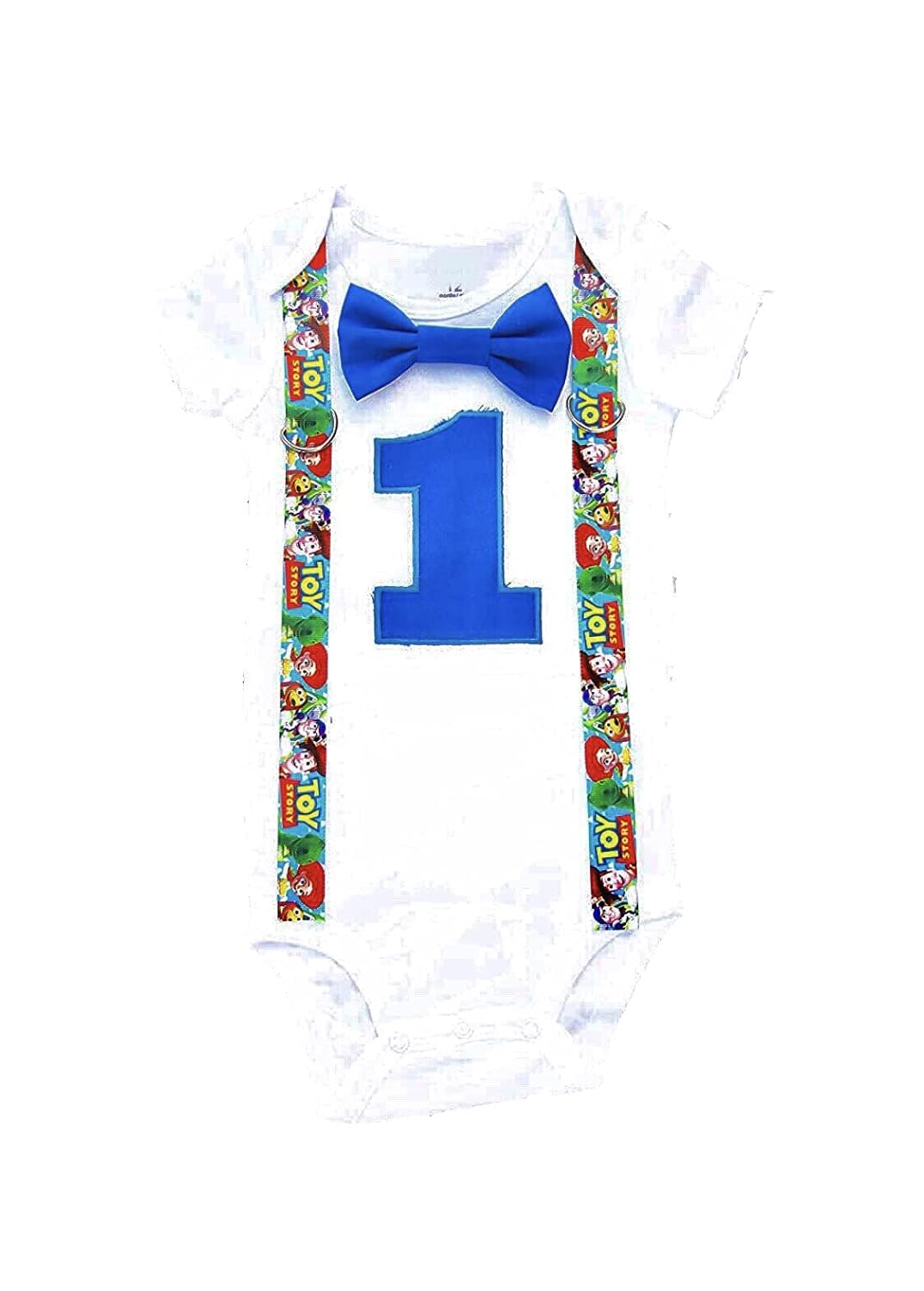 Buy Baby Boy first birthday Toy Story themed bodysuit Personalized Cake