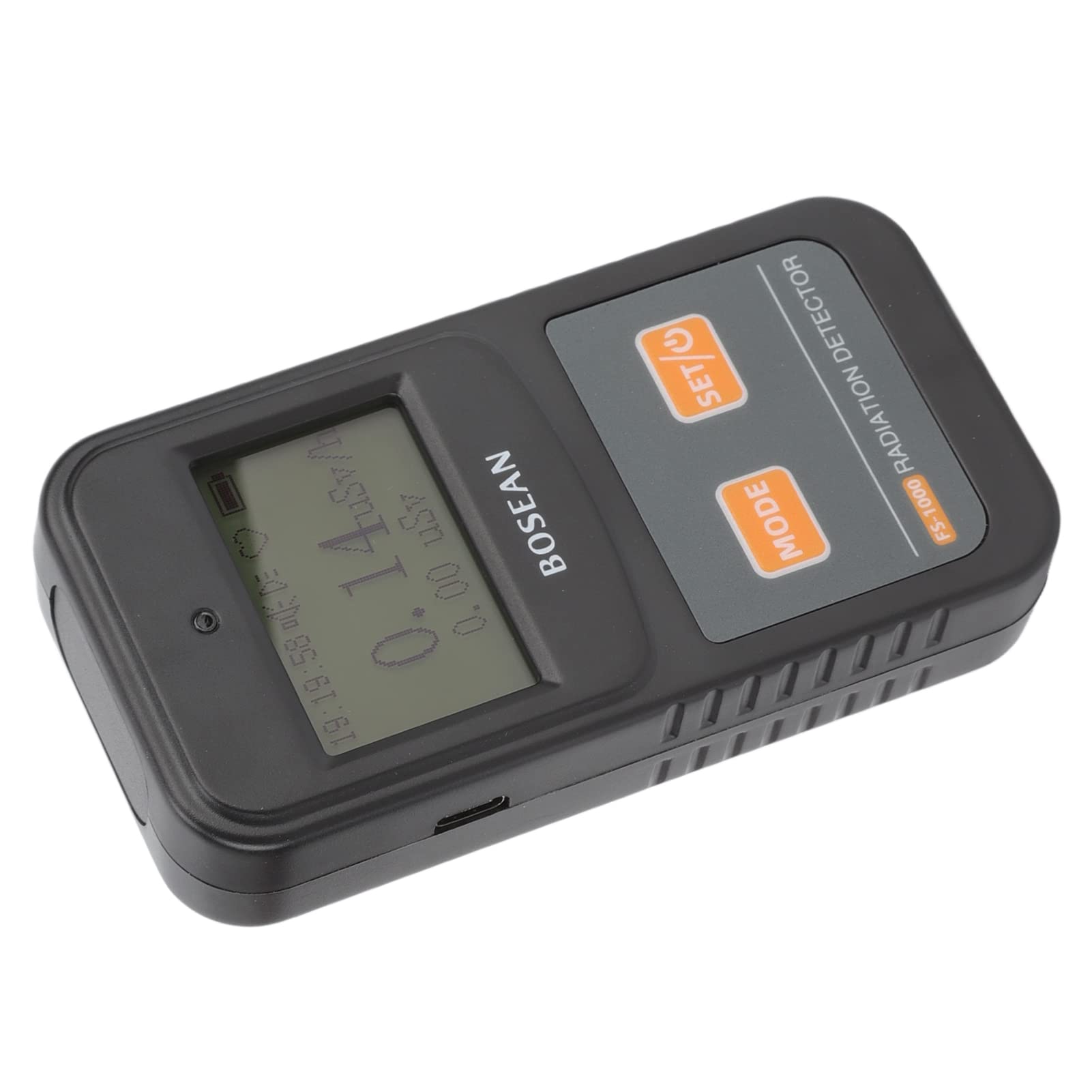 Asixxsix Detector de Radiación de Contador Geiger, Detector de Radiación Nuclear Portátil de Mano con Compensación de Energía, Dosímetro con Pantalla LCD, Umbral de Alarma Ajustable para Laboratorios
